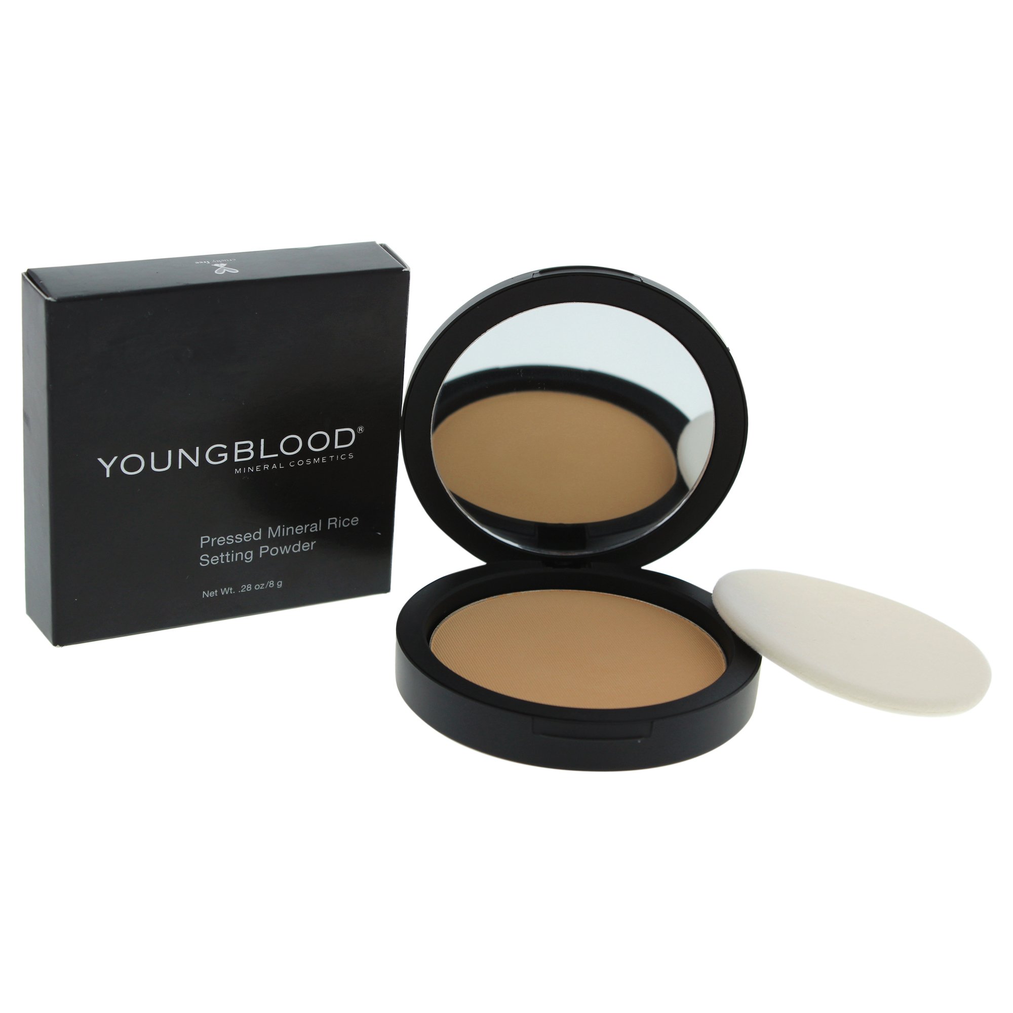 Polvo Fijador Youngblood Pressed Mineral Rice Dark 8g - Venta Internacional.