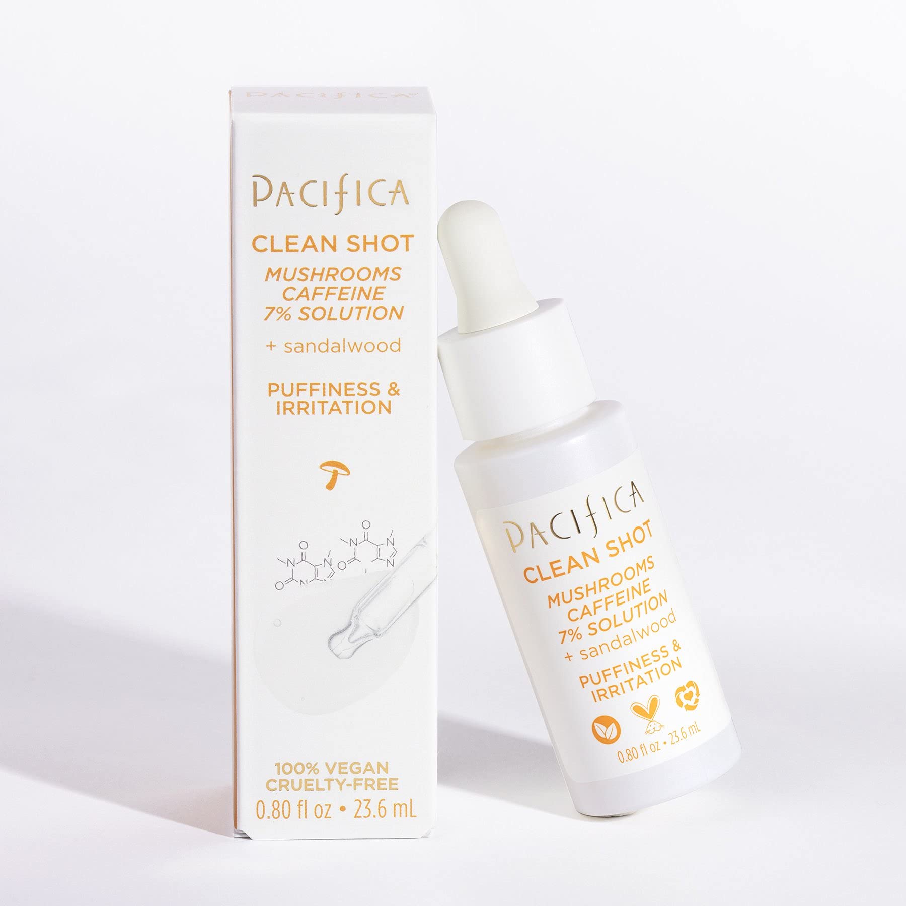 Foto 6 pulgar | Serum Pacifica Clean Shot Con Hongos Y Cafeína, 23 Ml, Unisex - Venta Internacional.