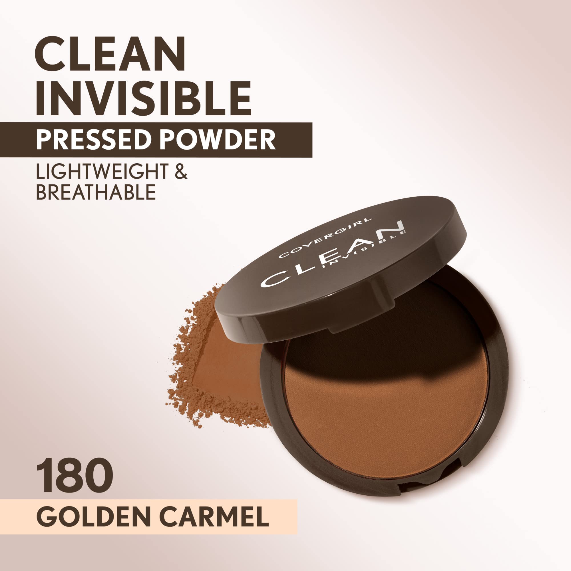 Foto 3 pulgar | Polvo Prensado Covergirl Clean Invisible Golden Caramel 180 - Venta Internacional.