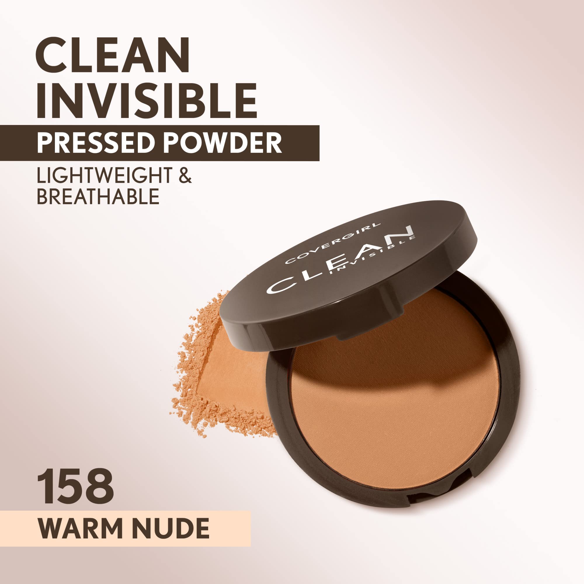 Foto 3 pulgar | Polvo Prensado Covergirl Clean Invisible Vegan Warm Nude - Venta Internacional.