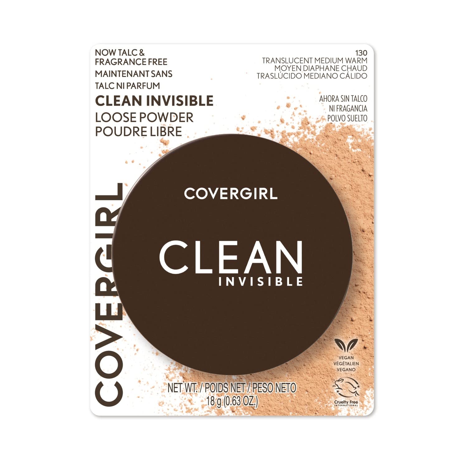 Foto 3 pulgar | Polvo Suelto Covergirl Clean Invisible Translucent 18g - Venta Internacional.