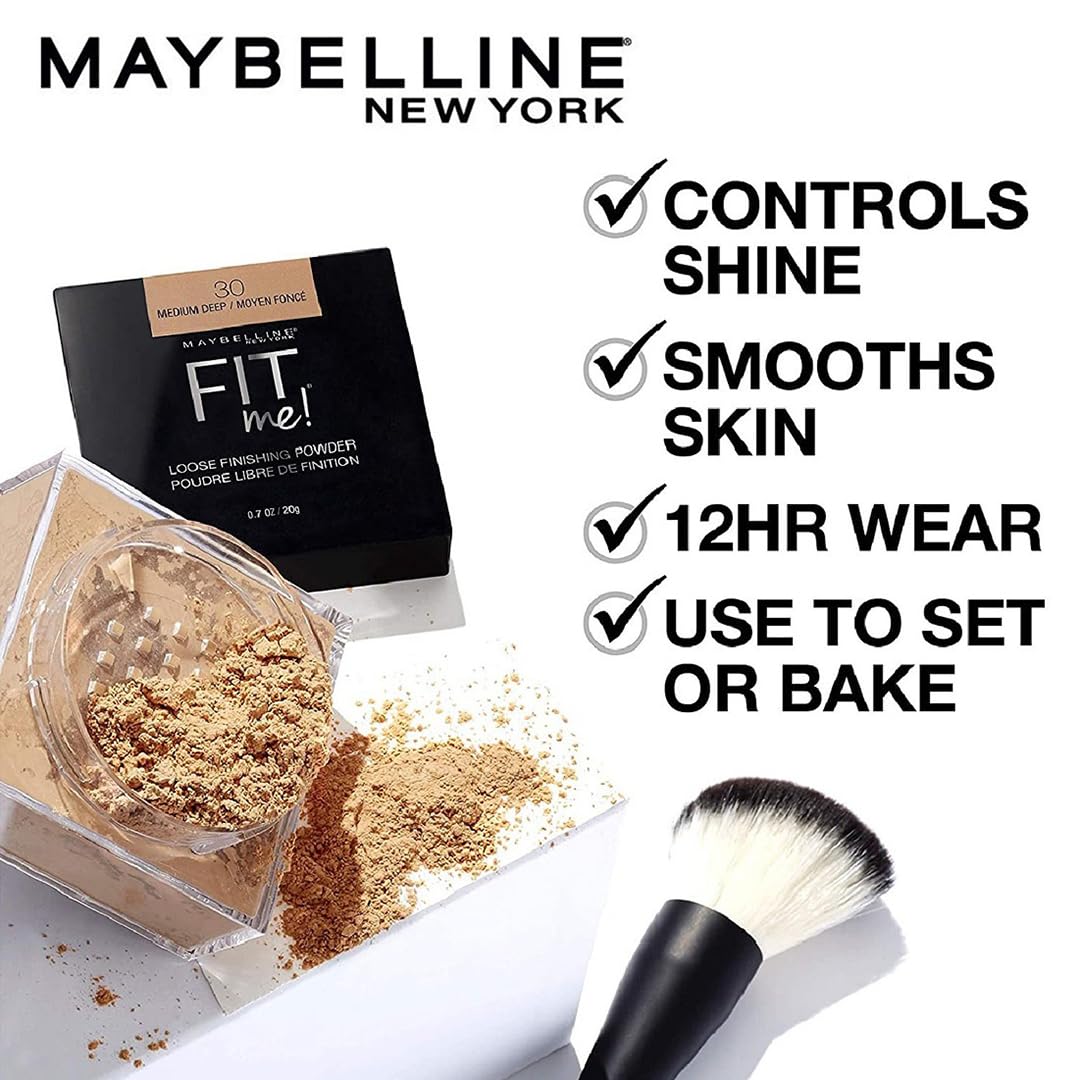 Foto 4 pulgar | Polvo Fijador Maybelline Fit Me Loose Medium 30 G - Venta Internacional.