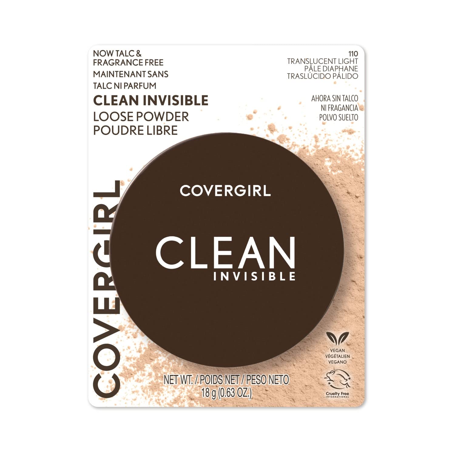 Foto 2 | Polvo Suelto Covergirl Clean Invisible Translúcido Light 20 G - Venta Internacional.