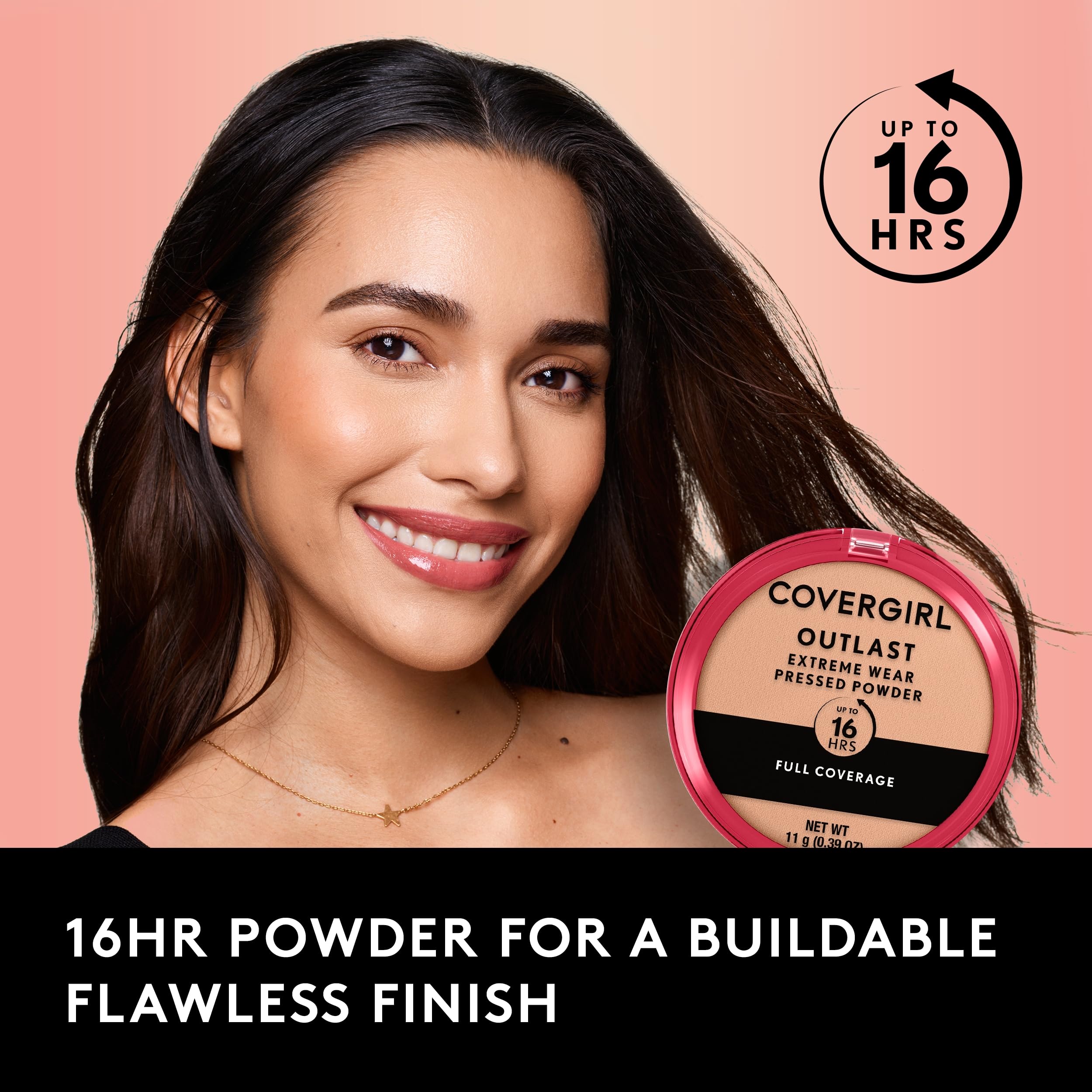 Foto 5 pulgar | Polvo Prensado Covergirl Outlast Extreme Wear 11 Ml Natural - Venta Internacional.