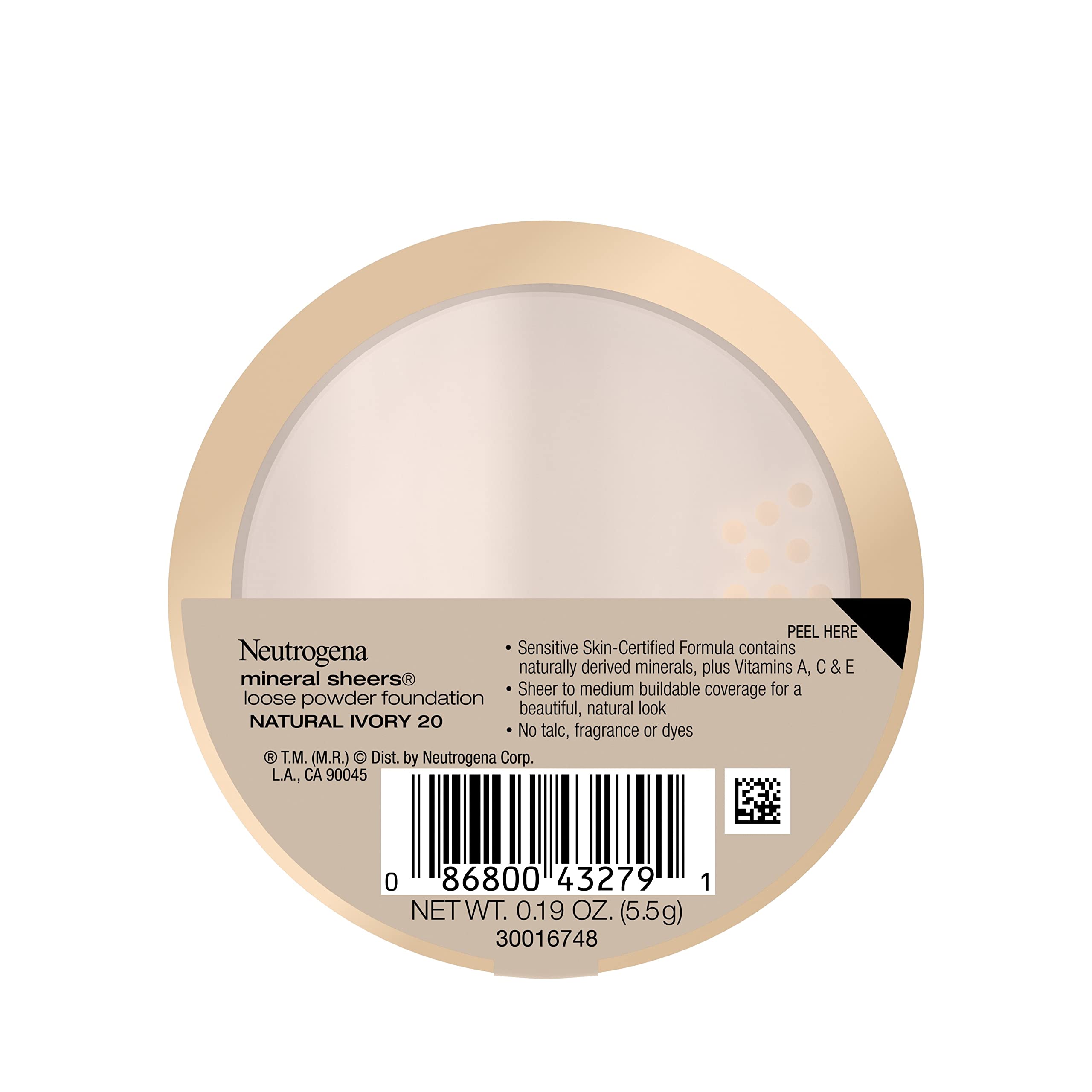 Foto 8 pulgar | Foundation Neutrogena Mineral Sheers En Polvo Suelto, Color Marfil Natural - Venta Internacional.
