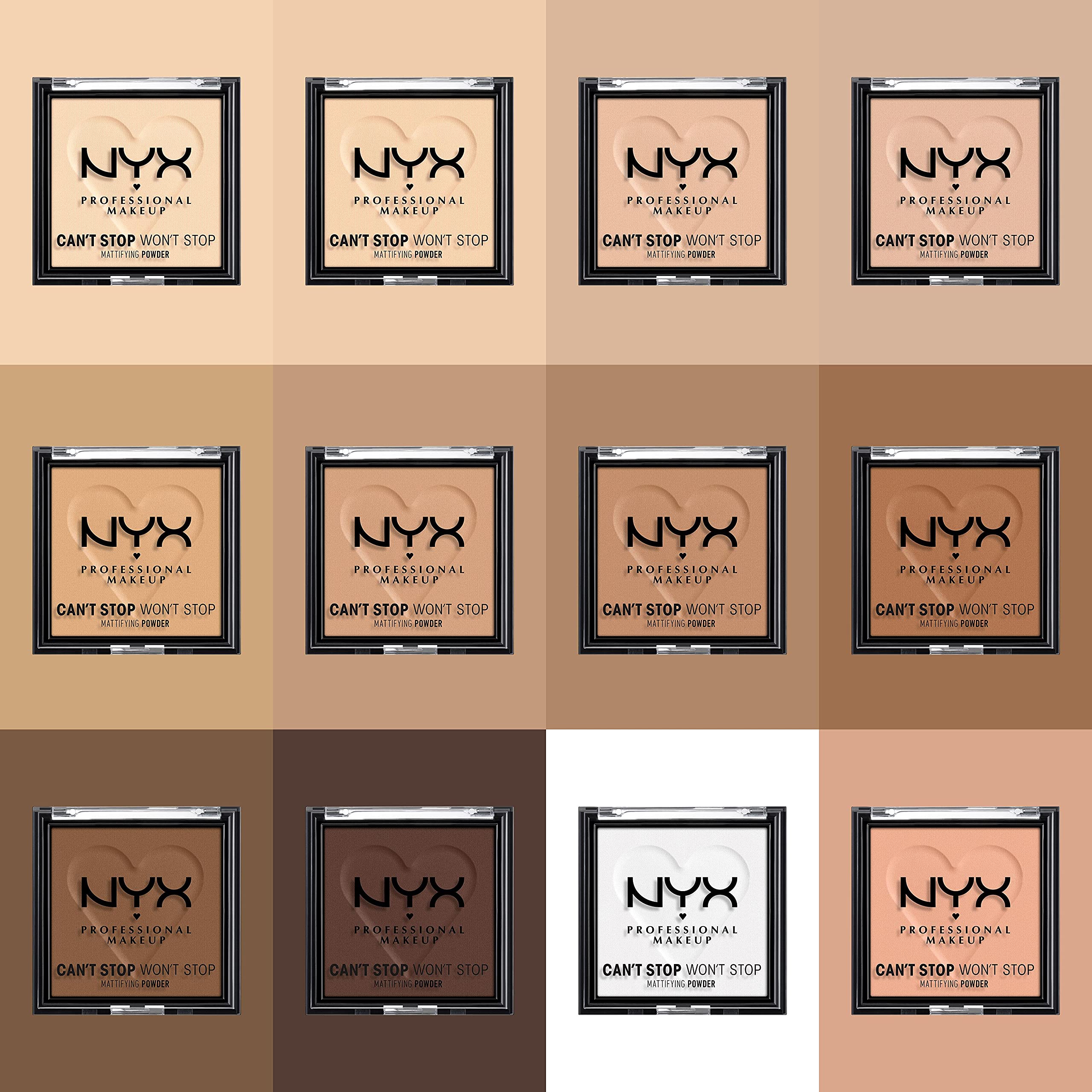 Foto 7 pulgar | Polvo Prensado Nyx Professional Makeup Can't Stop Won't Stop - Venta Internacional.