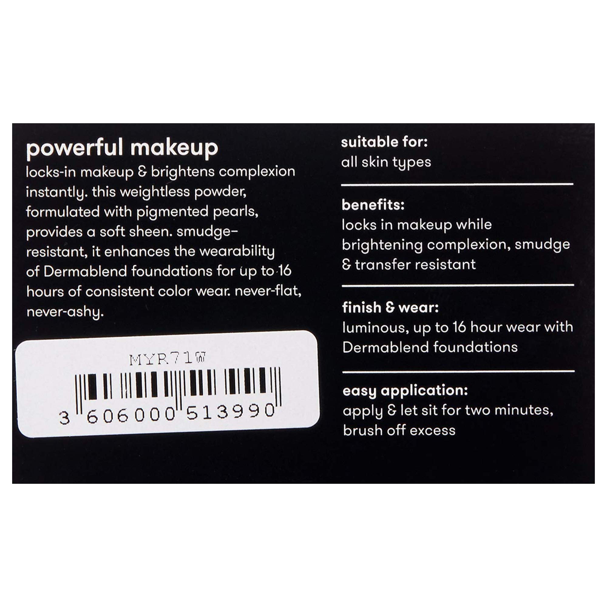 Foto 7 | Polvo Fijador Dermablend Illuminating Banana, 18 Ml - Venta Internacional.