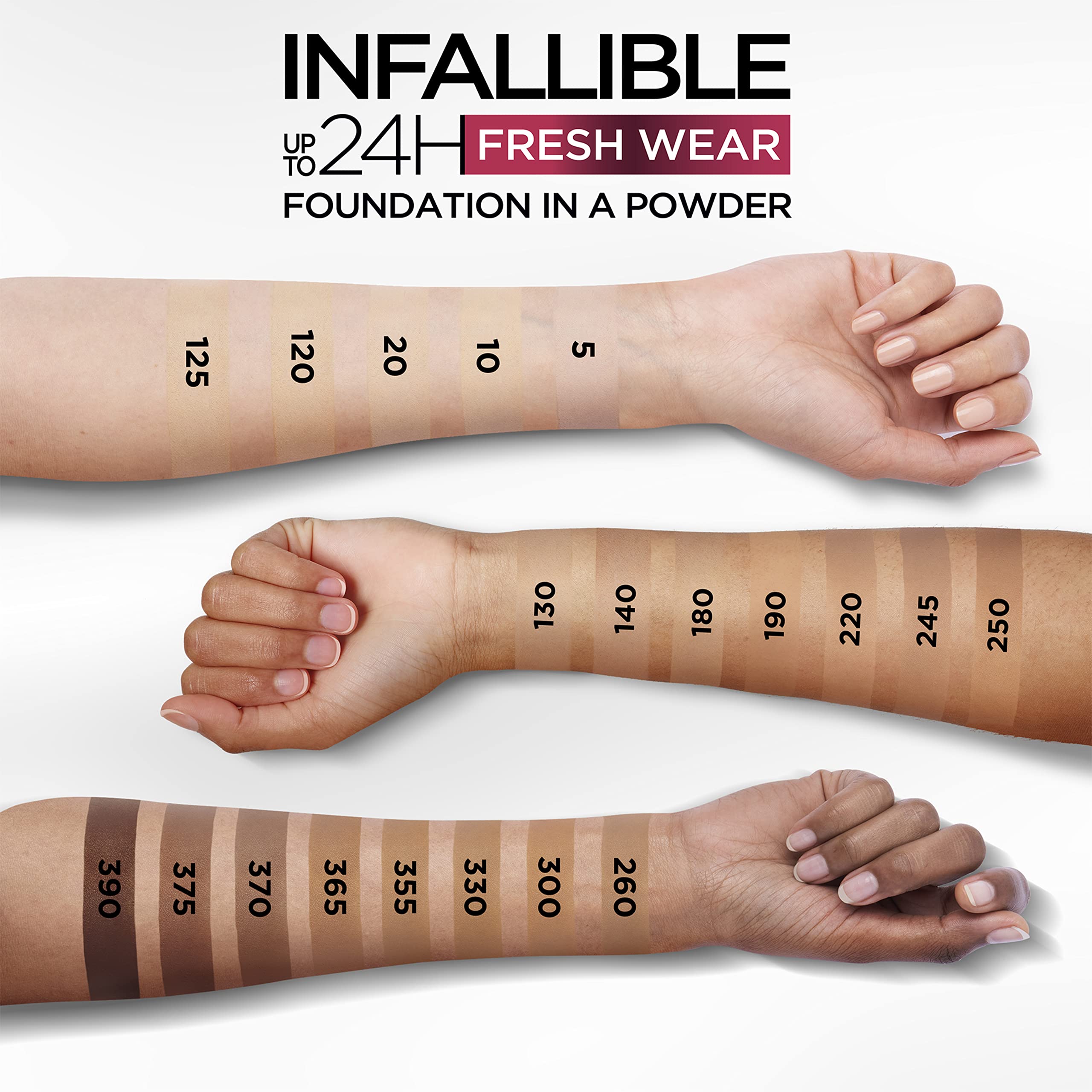 Foto 7 | Foundation L'oreal Paris Infallible Fresh Wear Powder Mocha - Venta Internacional.