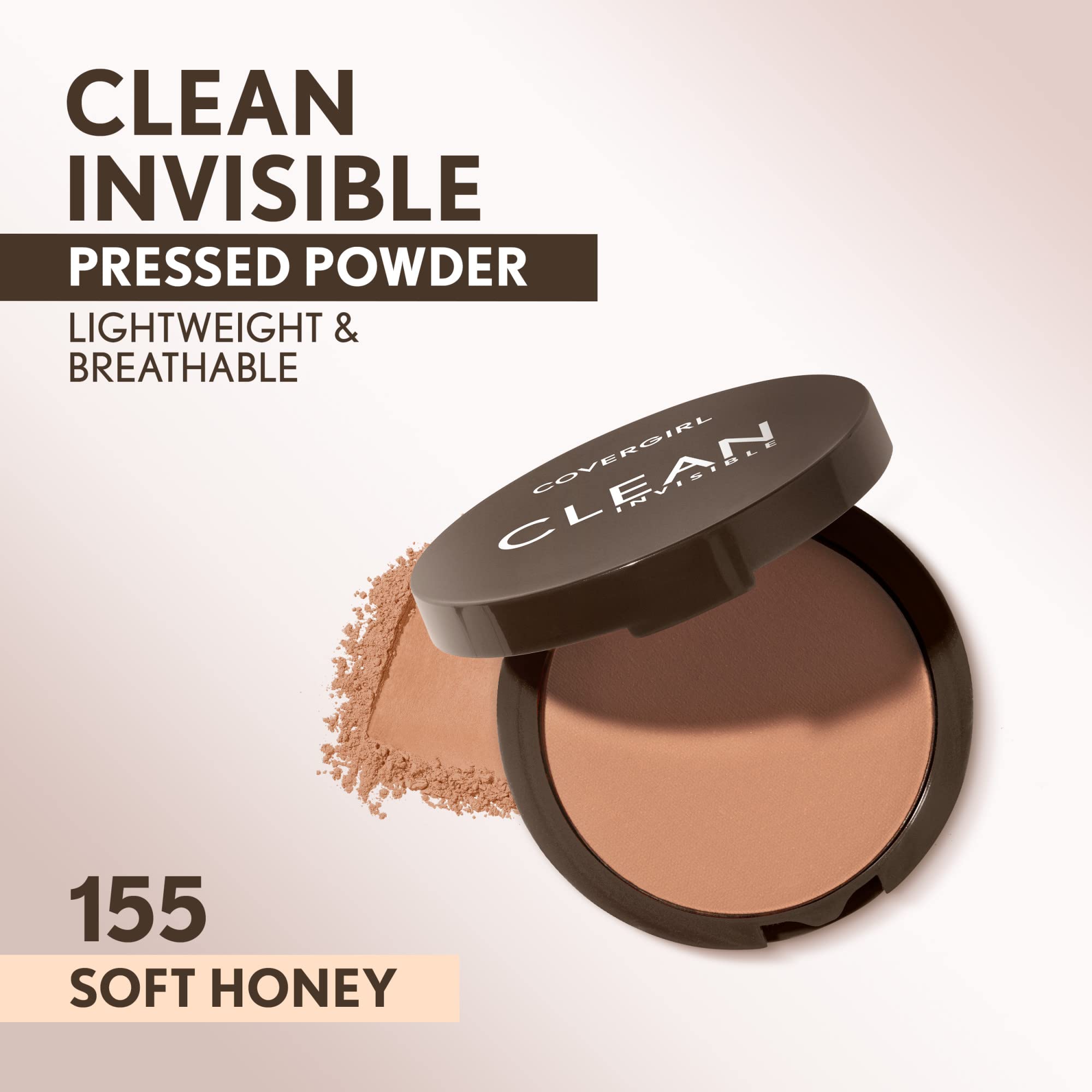 Foto 3 pulgar | Polvo Prensado Covergirl Clean Invisible Soft Honey 155 11g - Venta Internacional.