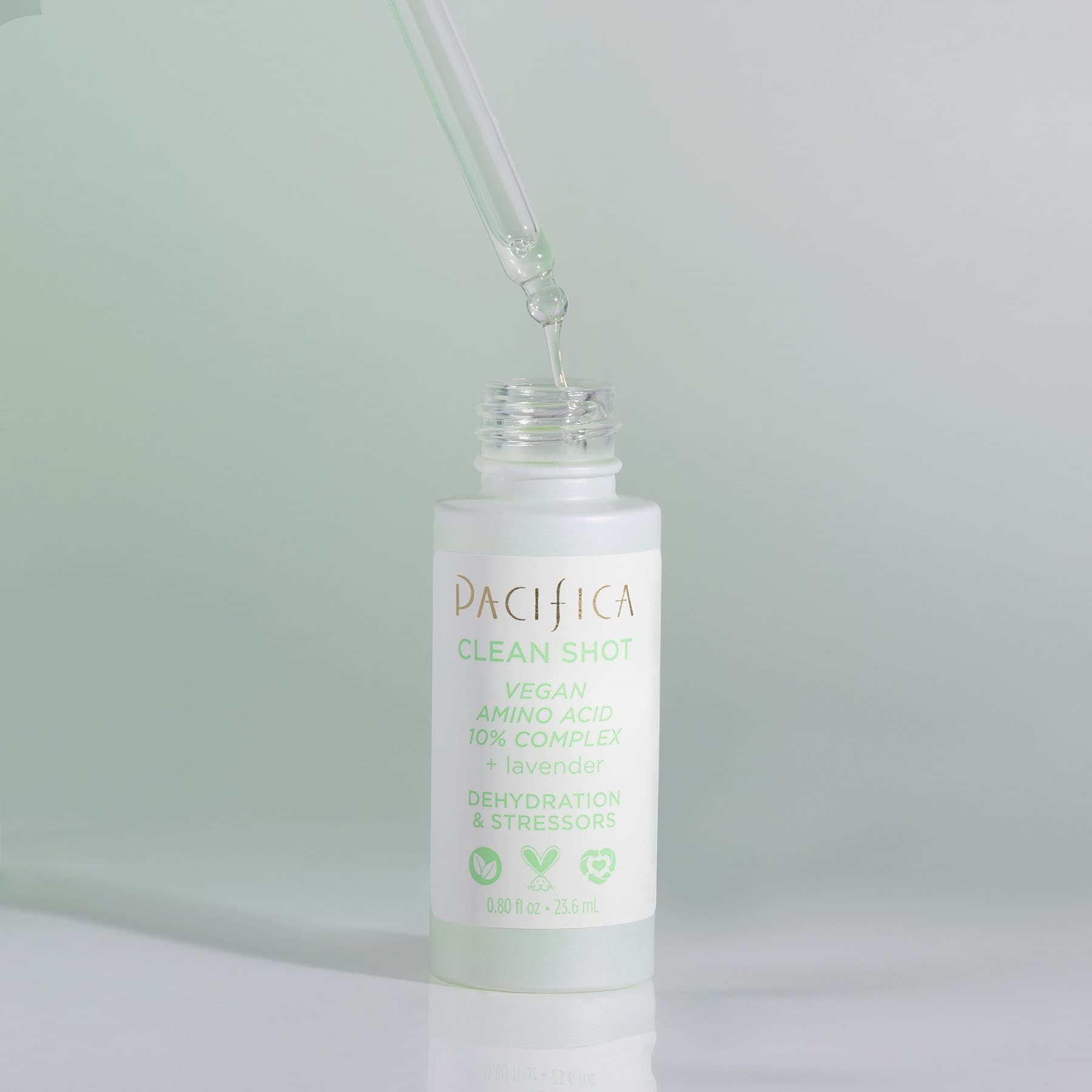 Foto 2 | Serum Pacifica Clean Shot, Complejo Vegano De Aminoácidos Al 10%, 24 Ml - Venta Internacional.