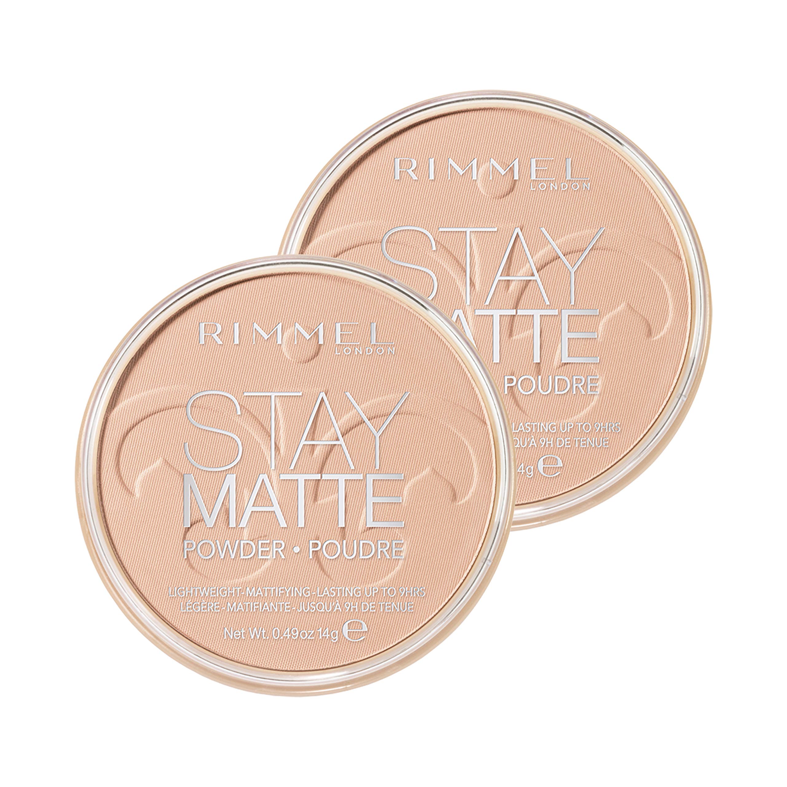 Foto 2 pulgar | Polvo Prensado Rimmel Stay Matte Natural, 14 G, 2 Unidades - Venta Internacional.