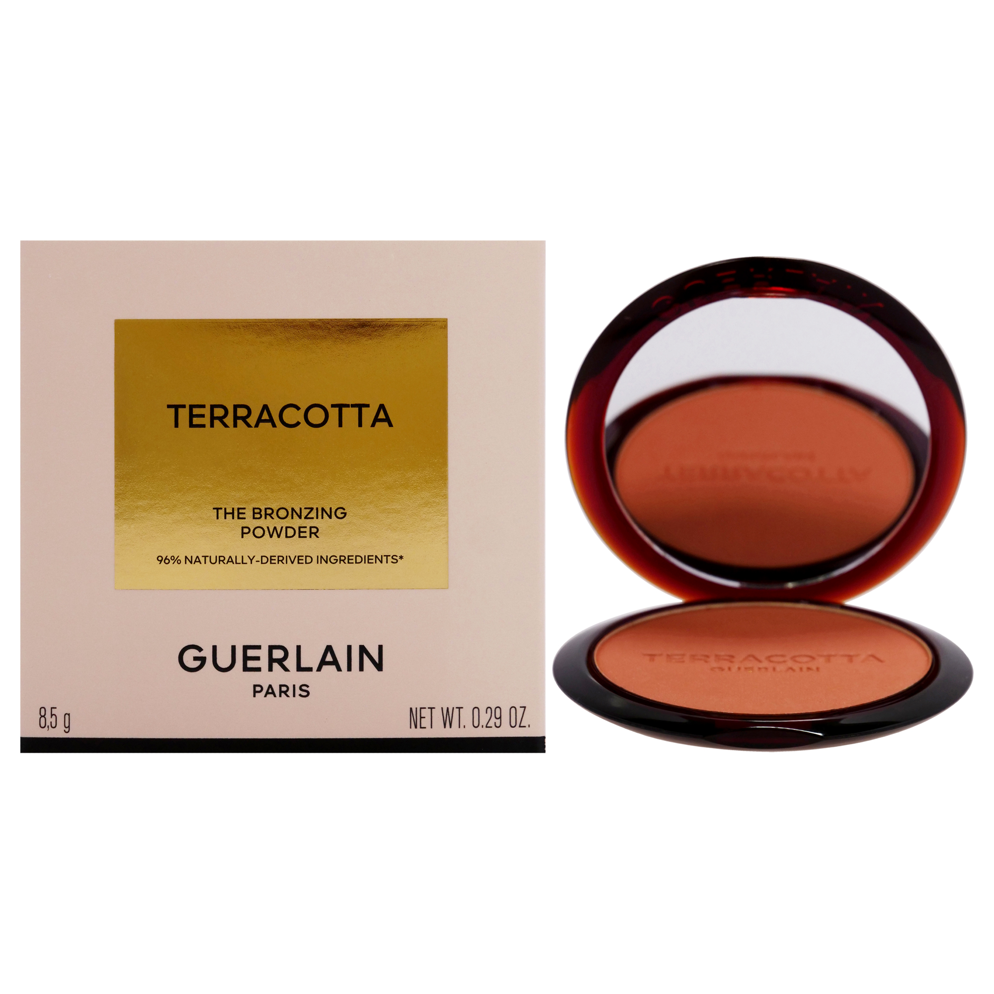 Polvo Bronceador Guerlain 96% Naturally 4 Deep Cool Con Argán  - Venta Internacional.