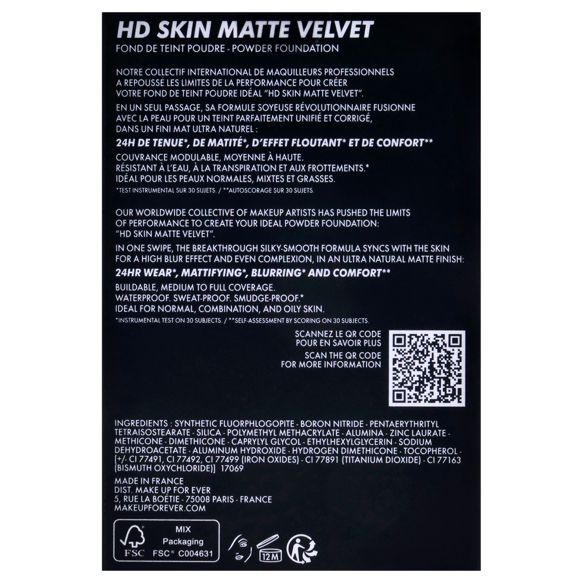 Foto 7 | Base De Maquillaje En Polvo Make Up For Ever Hd Skin Matte 1y08 Warm - Venta Internacional.