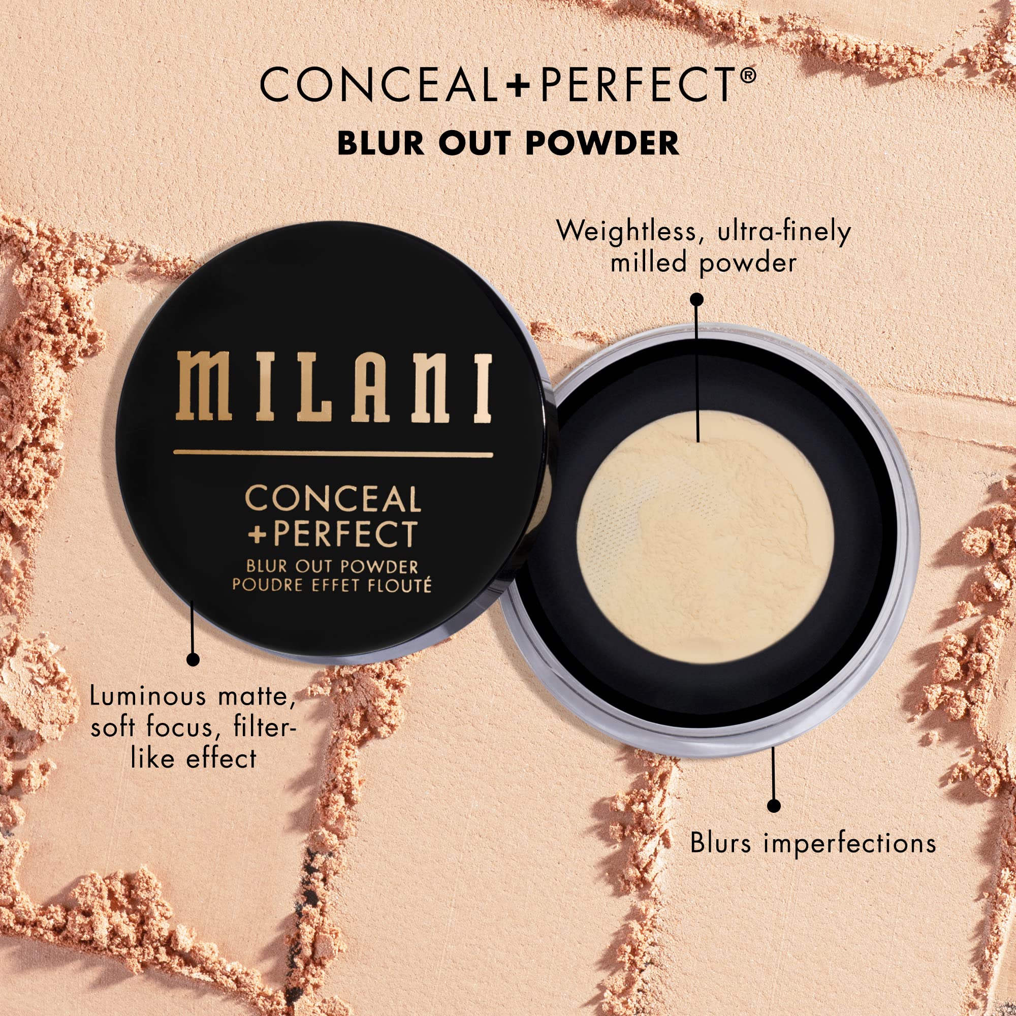 Foto 6 pulgar | Polvo Fijador Milani Conceal + Perfect Blur Out Matte - Venta Internacional.