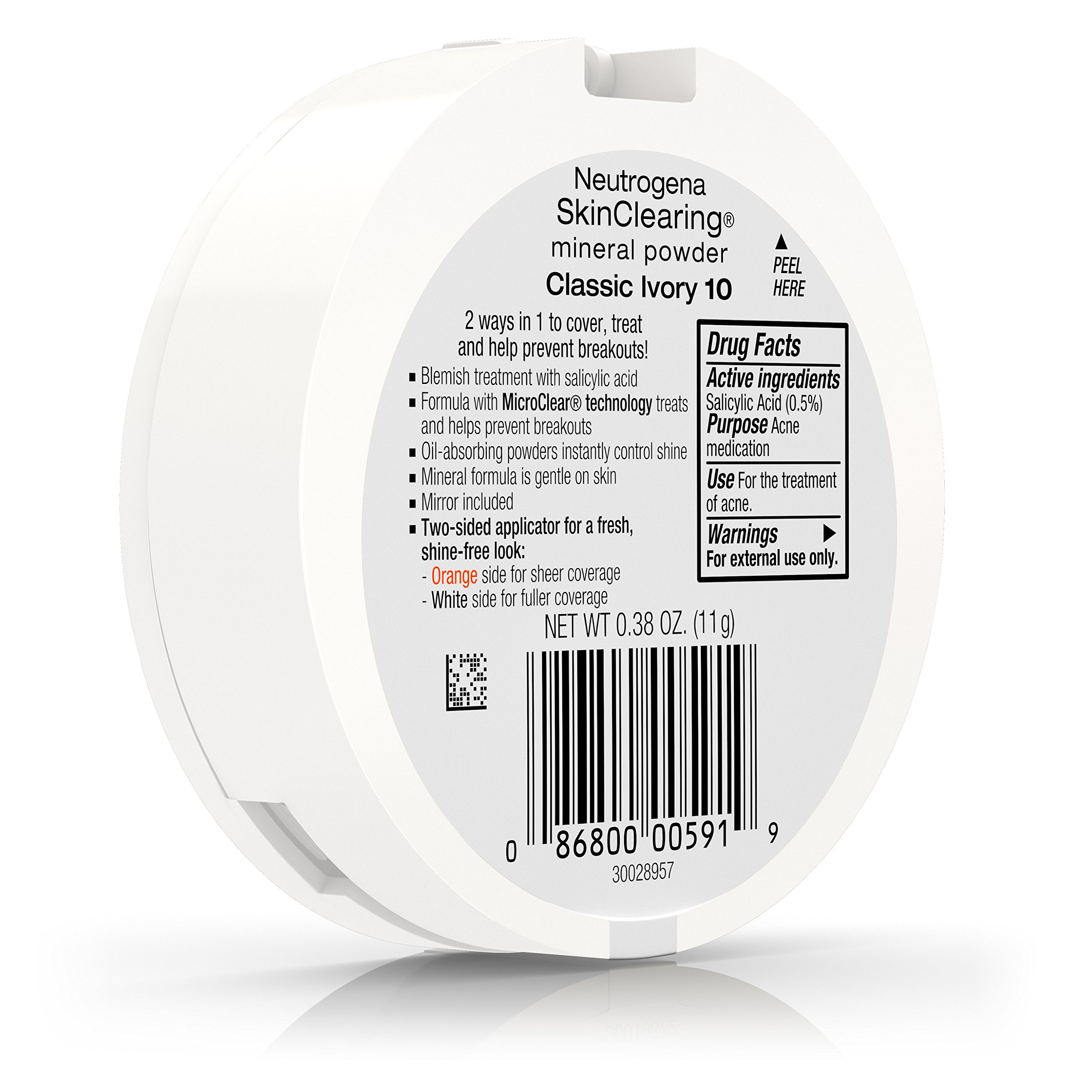 Foto 4 pulgar | Polvo Neutrogena Skinclearing Mineral Classic Ivory 10 - Venta Internacional