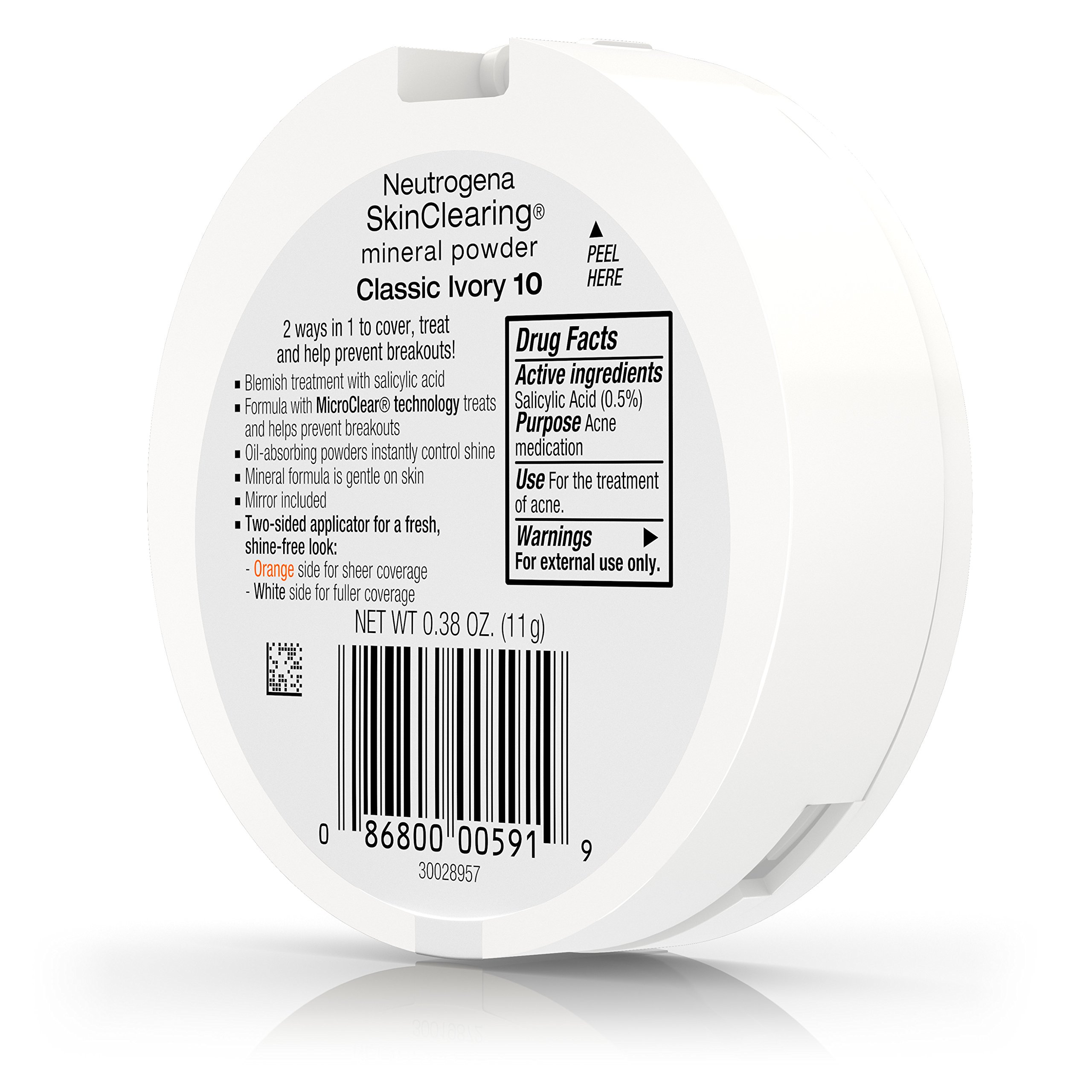 Foto 5 | Polvo Neutrogena Skinclearing Mineral Classic Ivory 10 - Venta Internacional