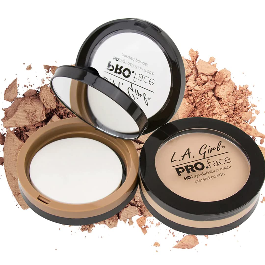 Foto 6 pulgar | Polvo Prensado L.a. Girl Pro Face Hd Matte Nude Beige 7g X3 - Venta Internacional.