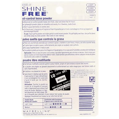 Foto 8 pulgar | Polvo Suelto Maybelline New York Shine Free Oil-control - Venta Internacional.