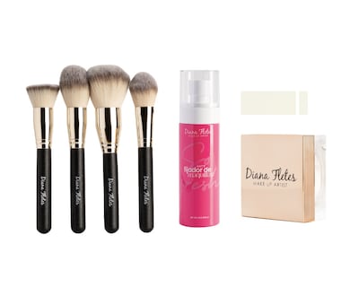 Foto 1 | Kit Fijación De Maquillaje Diana Fletes Ppf-01 Con Brochas