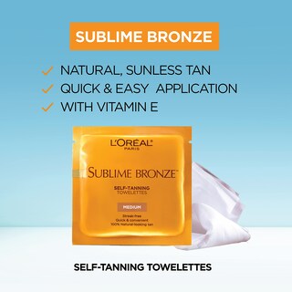 Foto 2 | Toallitas Autobronceadoras L'oreal Paris Sublime Bronze De 6 Quilates X 2 - Venta Internacional.
