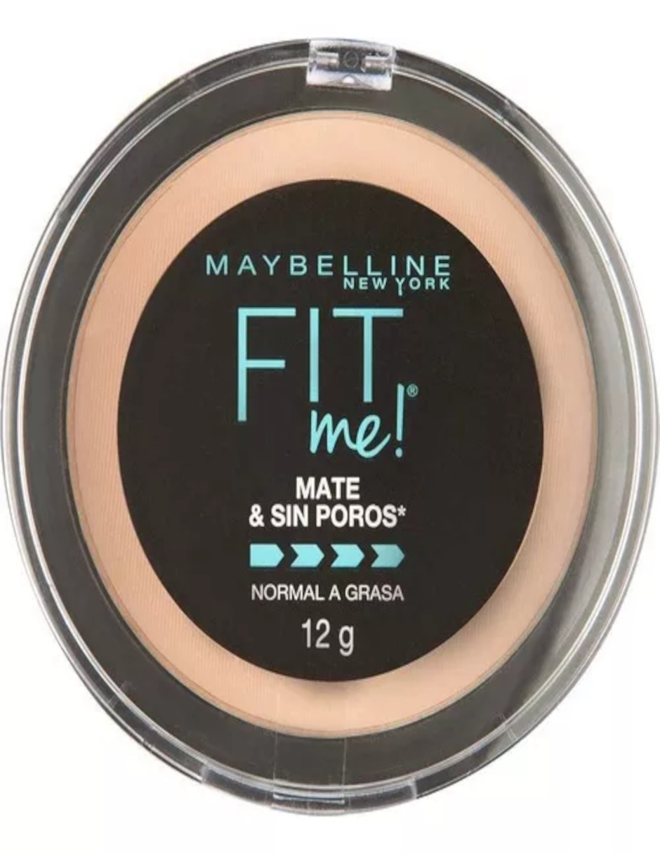 Foto 3 pulgar | Polvo Compacto Maybelline Fit Me Mate & Sin Poros + Termo De Agua De Regalo Güish