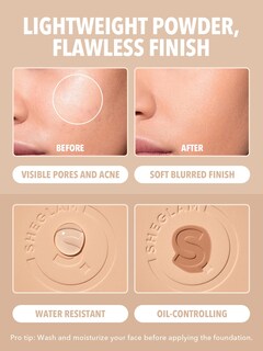 Foto 4 | Base de Maquillaje en Polvo Sheglam Skin-focus Full Coverage Golden - Venta Internacional