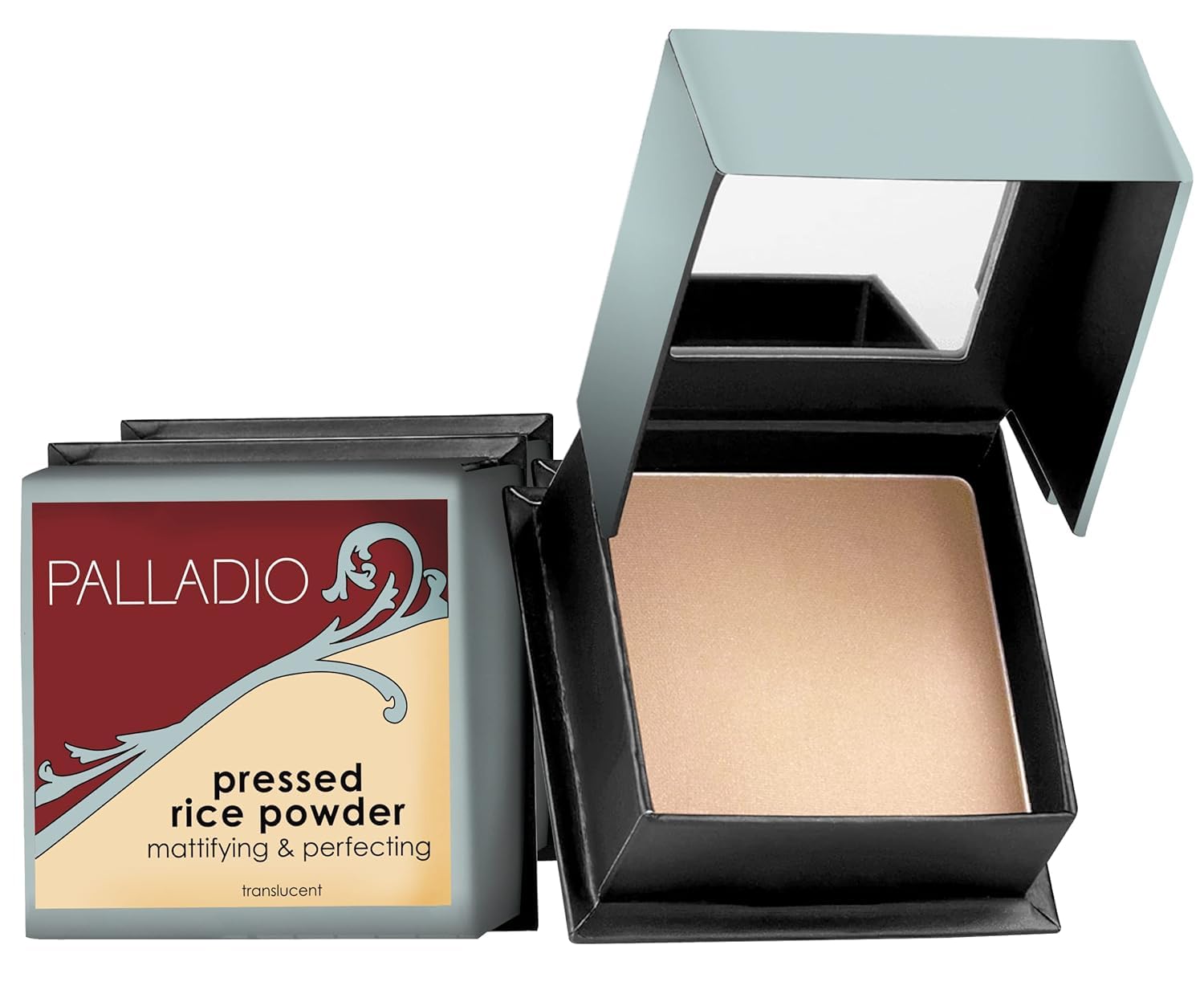 Polvo De Arroz Prensado Palladio Matifying Con Espejo, 7,5 Ml - Venta Internacional.