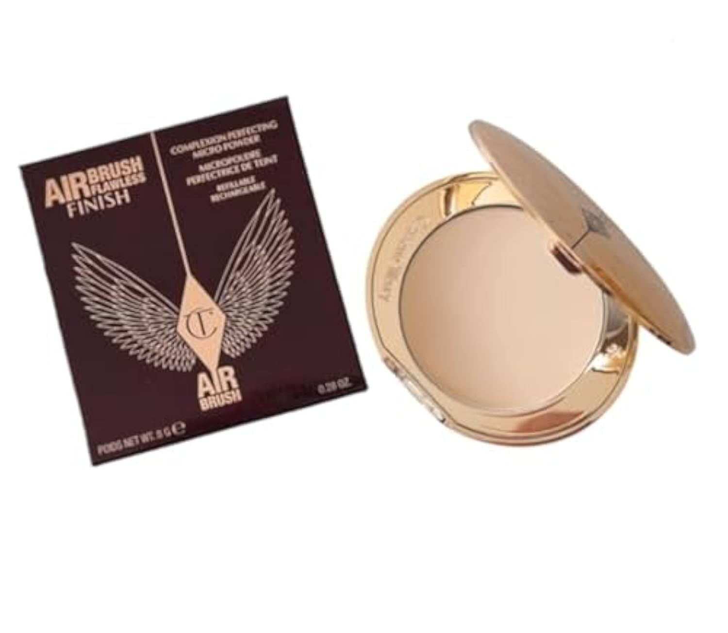 Polvo Fijador Con Aerógrafo Charlotte Tilbury, Acabado Impecable - Venta Internacional.