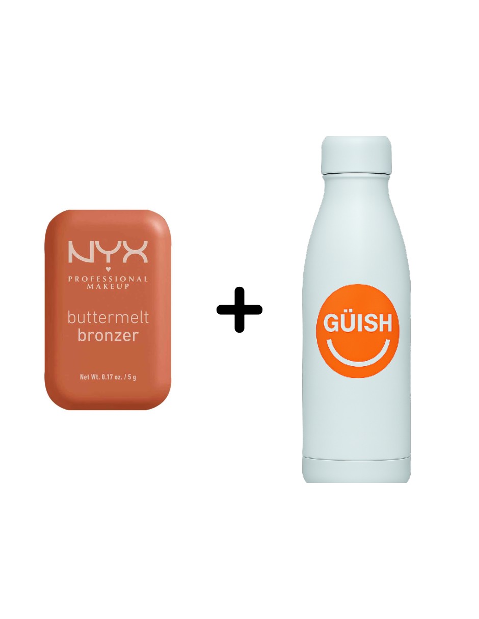 Bronceador Cremoso Buttermelt Bronzer De Nyx+termo De Agua De Regalo Güish