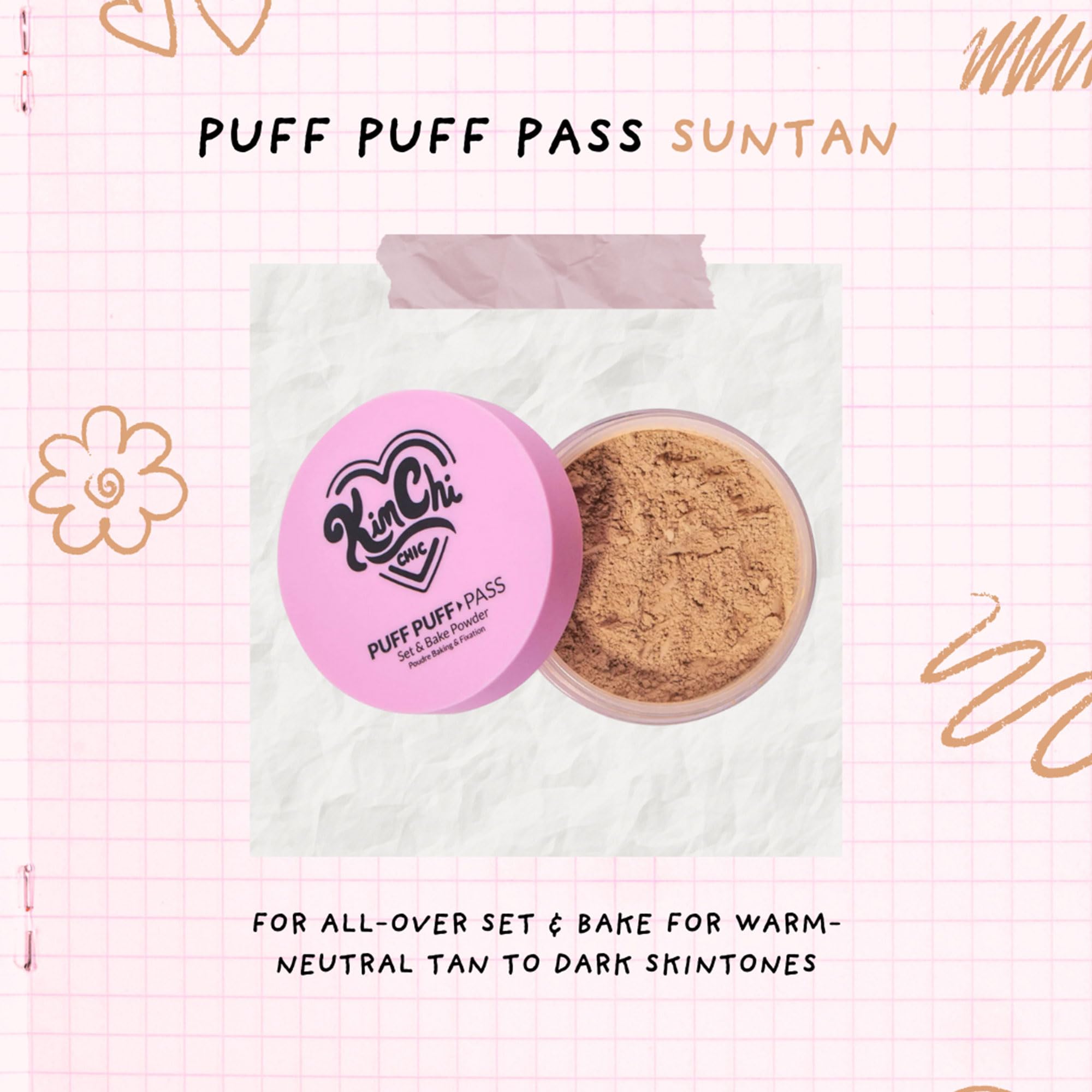 Foto 5 pulgar | Polvo Fijador Kimchi Chic Beauty Puff Pass Suntan 05 - Venta Internacional.