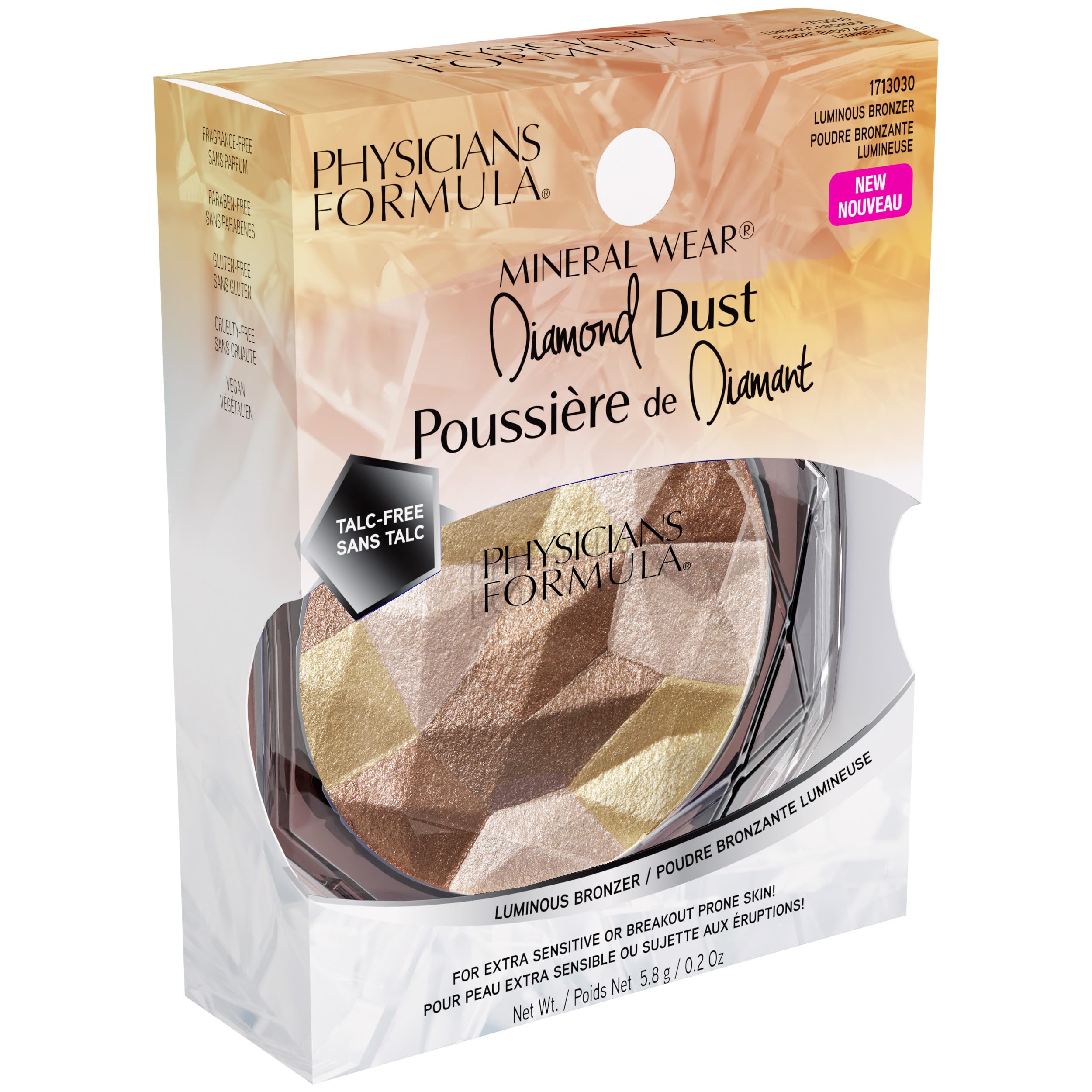 Foto 6 pulgar | Bronzer Physicians Formula Mineral Wear Diamond Dust Vegano - Venta Internacional.