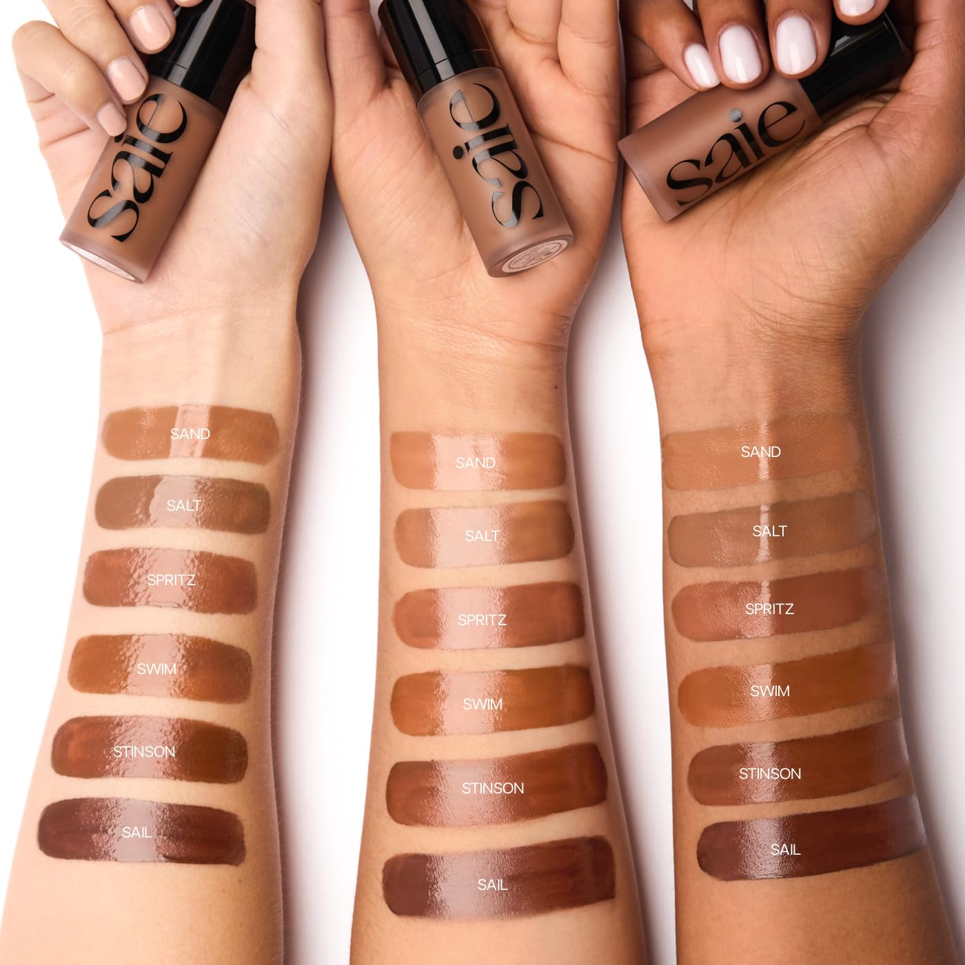Foto 5 pulgar | Bronceador Líquido Saie Dew Bronze Soft-focus Sand 12 Ml - Venta Internacional.
