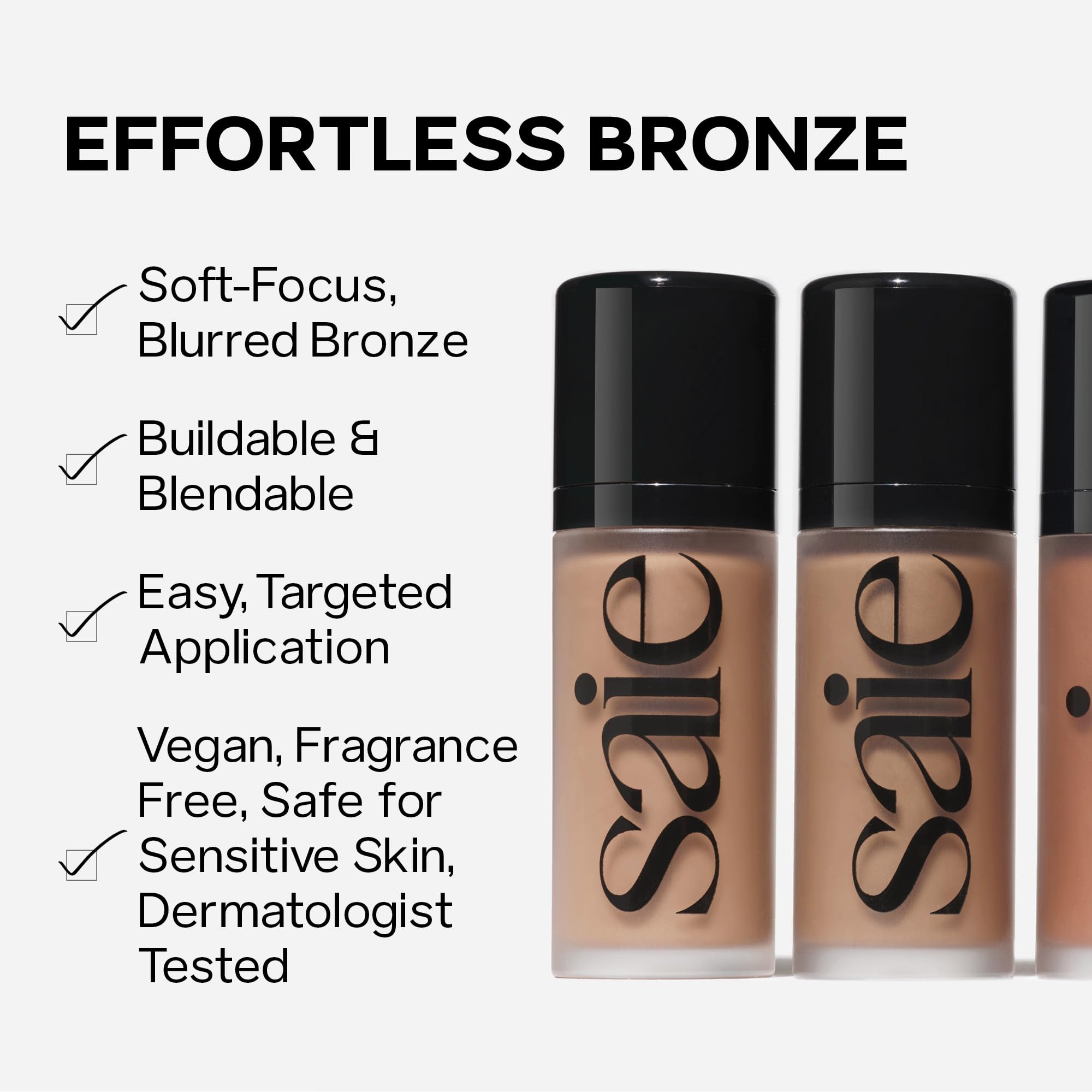 Foto 7 pulgar | Bronceador Líquido Saie Dew Bronze Soft-focus Sand 12 Ml - Venta Internacional.