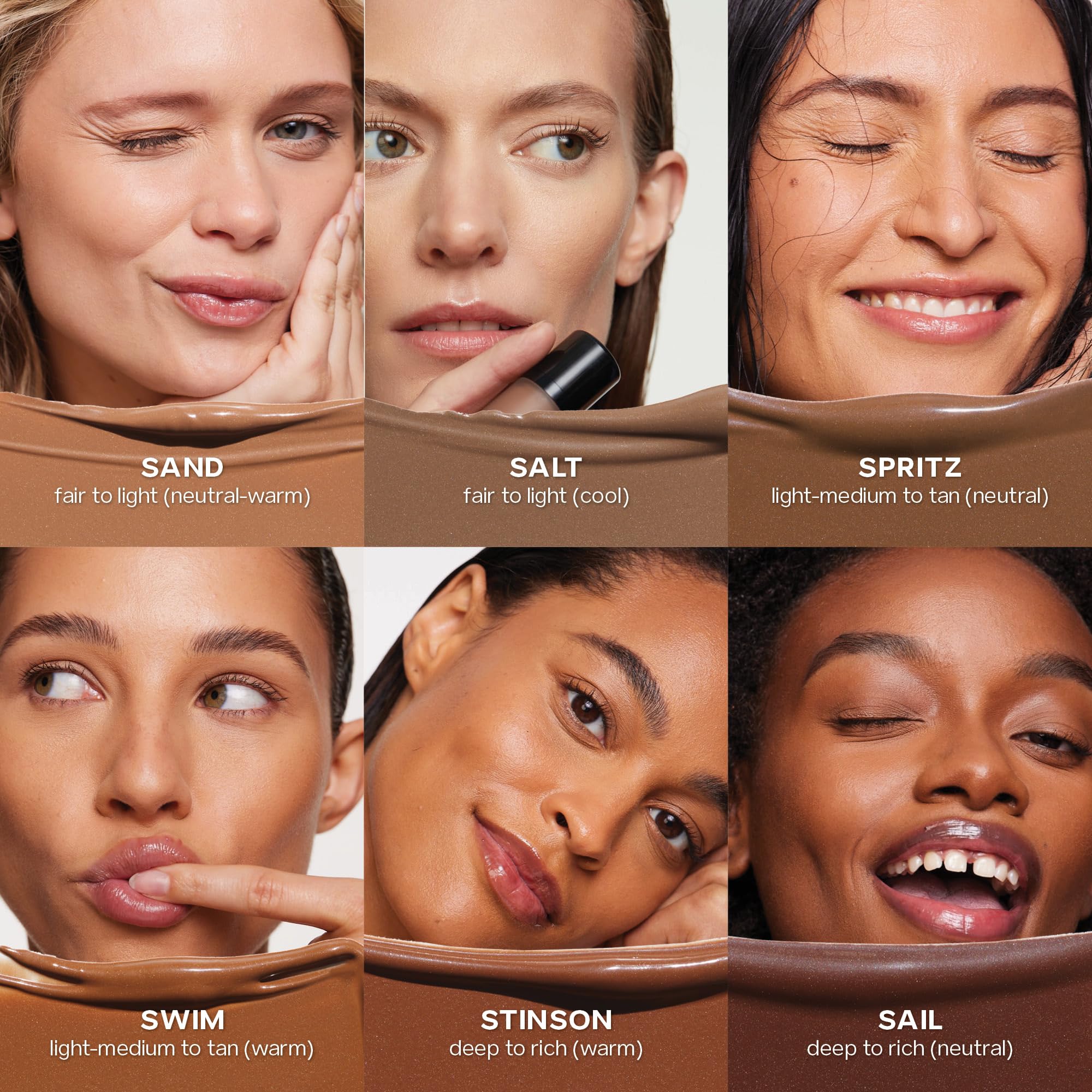 Foto 7 | Bronceador Líquido Saie Dew Bronze Soft-focus Sand 12 Ml - Venta Internacional.
