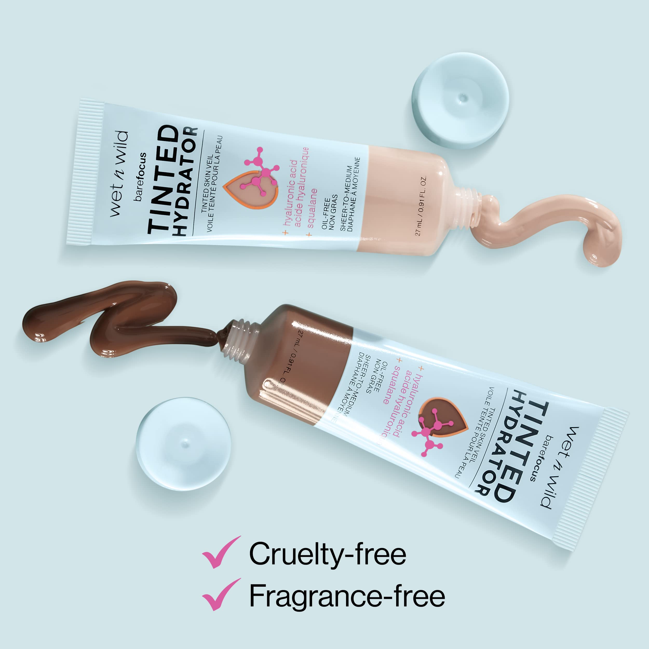 Foto 7 | Tinted Hydrator Wet N Wild Bare Focus Porcelain Matte - Venta Internacional.