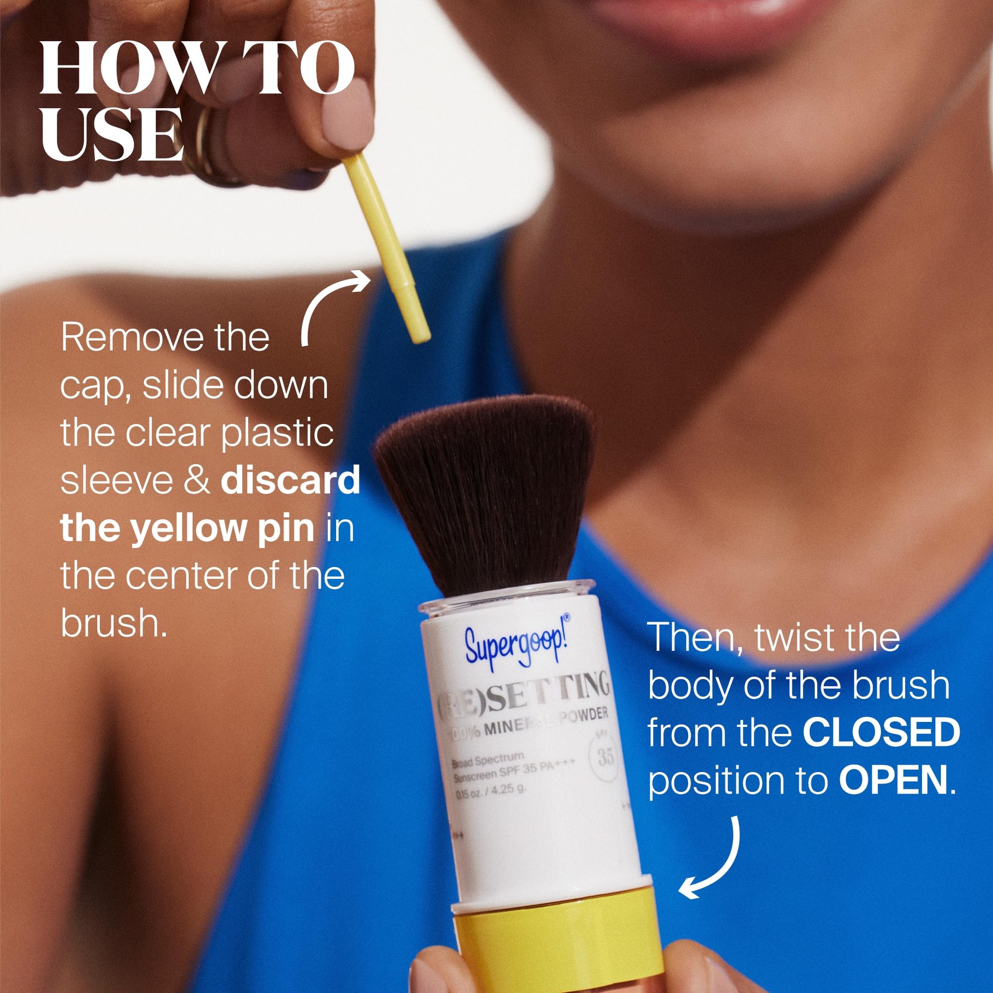 Foto 7 | Polvo Fijador De Maquillaje Supergoop! Luz De (re) Ajuste Spf35 - Venta Internacional.