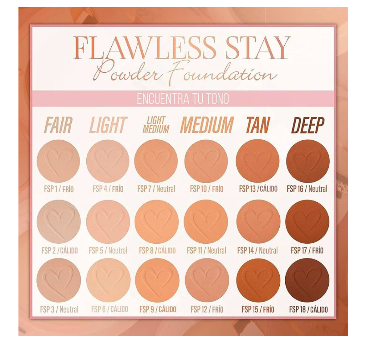 Foto 4 pulgar | Base En Polvo Flawless Stay Powder Foundation Beauty Creations Tono 12.0