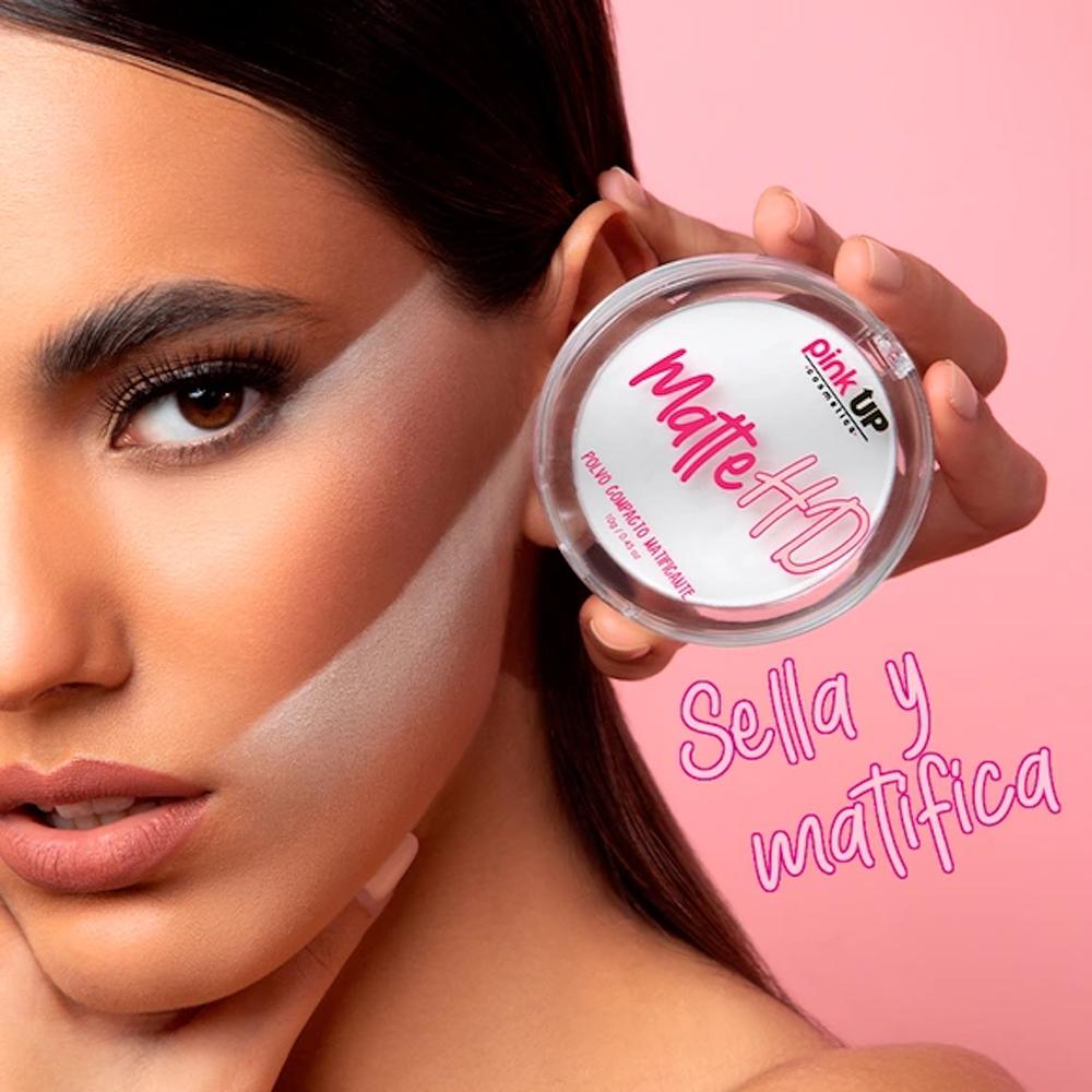 Foto 5 pulgar | Polvo Compacto Matificante Traslucido Matte Hd Pink Up