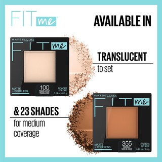 Foto 4 | Polvo Facial Maybelline Fit Me Matte + Poreless Nuez Moscada 1 Unidad - Venta Internacional.