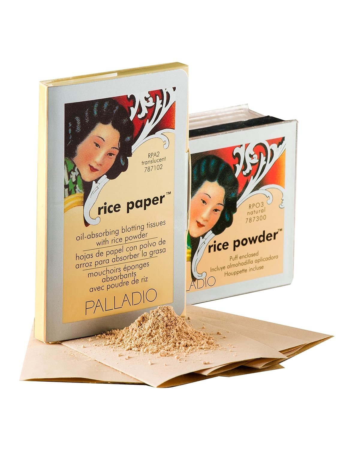 Foto 5 | Pañuelos Faciales Palladio Rice Paper Para Piel Grasa  Paquete De 40 Hojas - Venta Internacional.