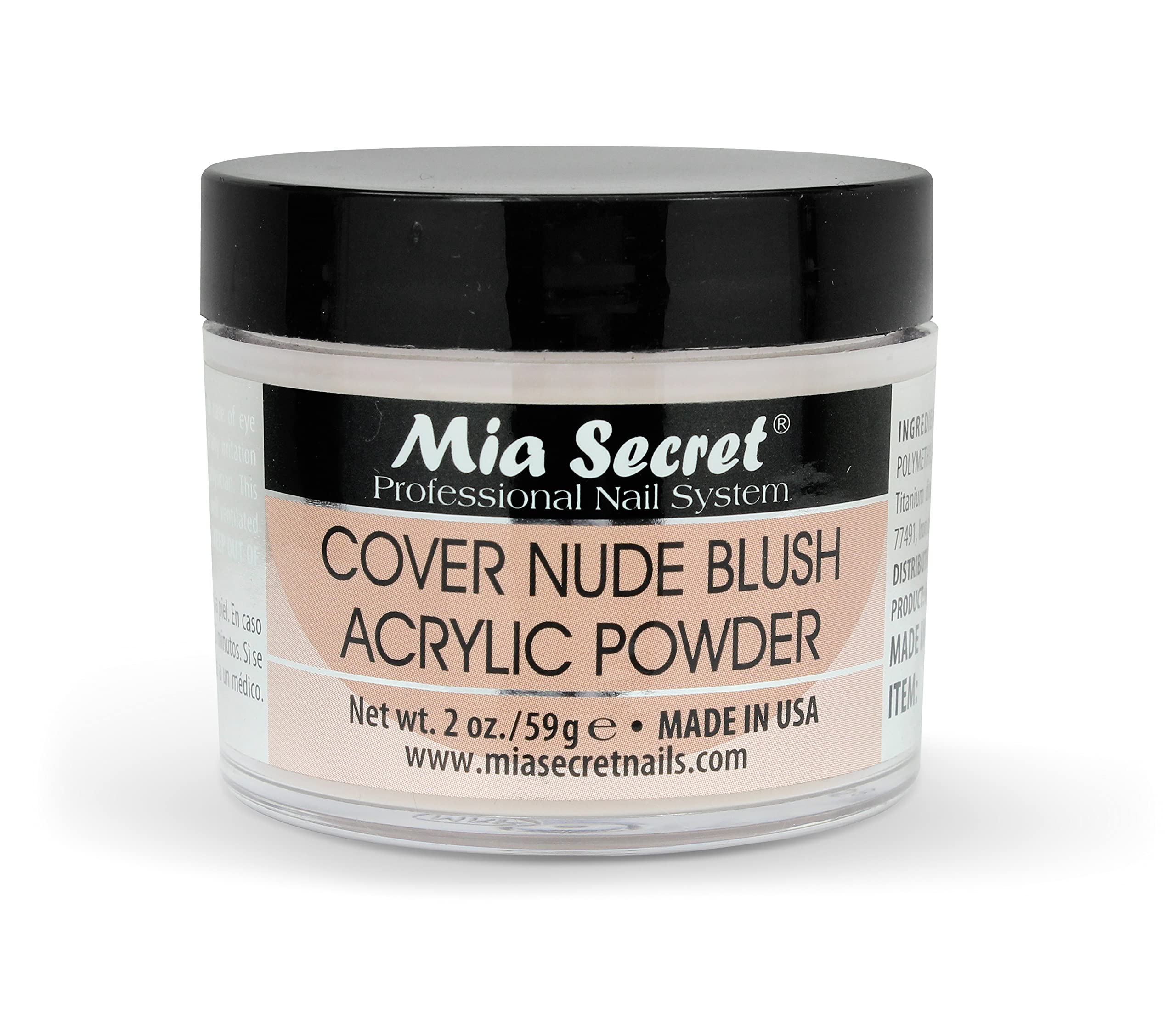 Polvo Acrílico Mia Secret Cover Nude Blush 60 Ml - Venta Internacional.