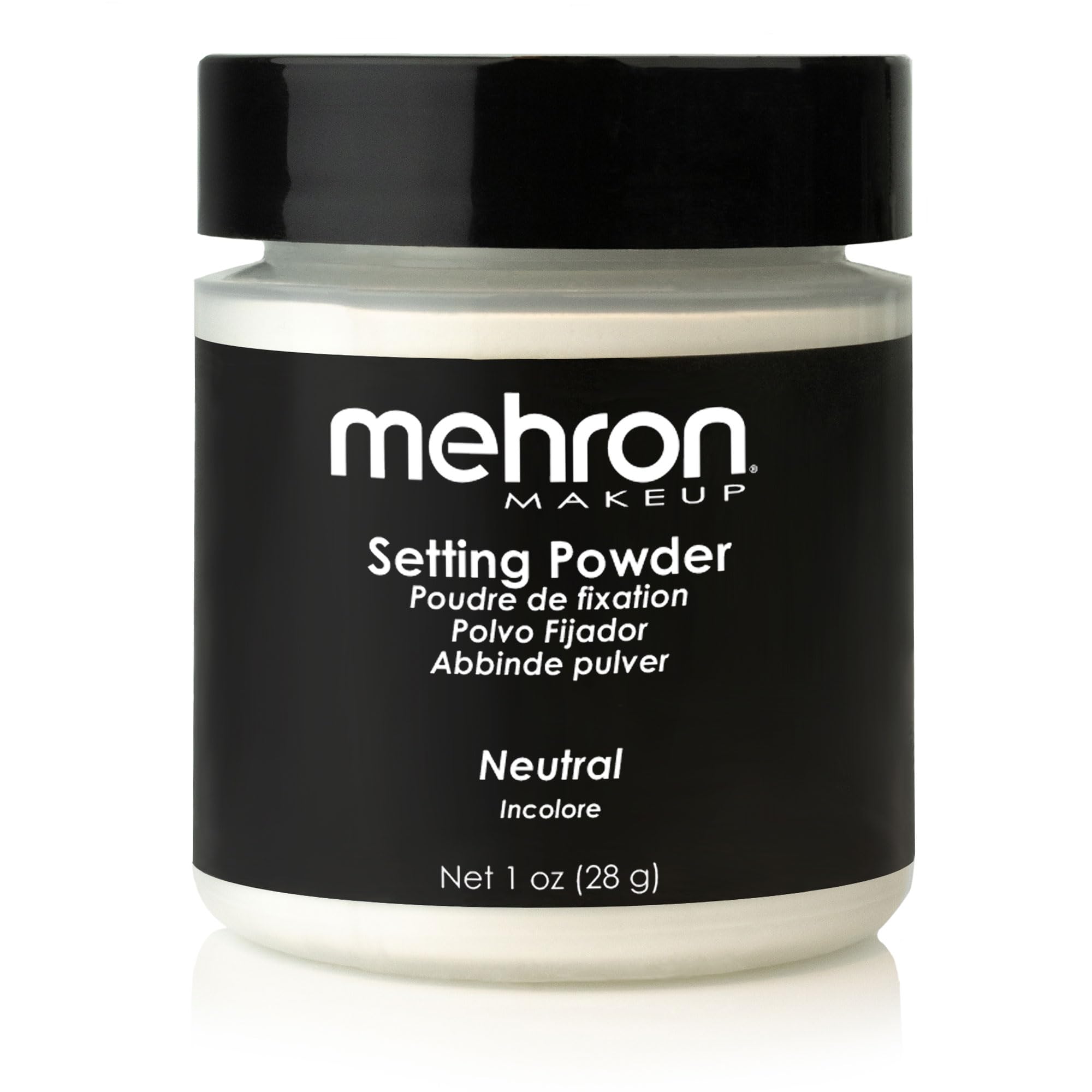 Polvo Fijador Mehron Makeup 28 G (1 Oz) Neutro Para Halloween - Venta Internacional.