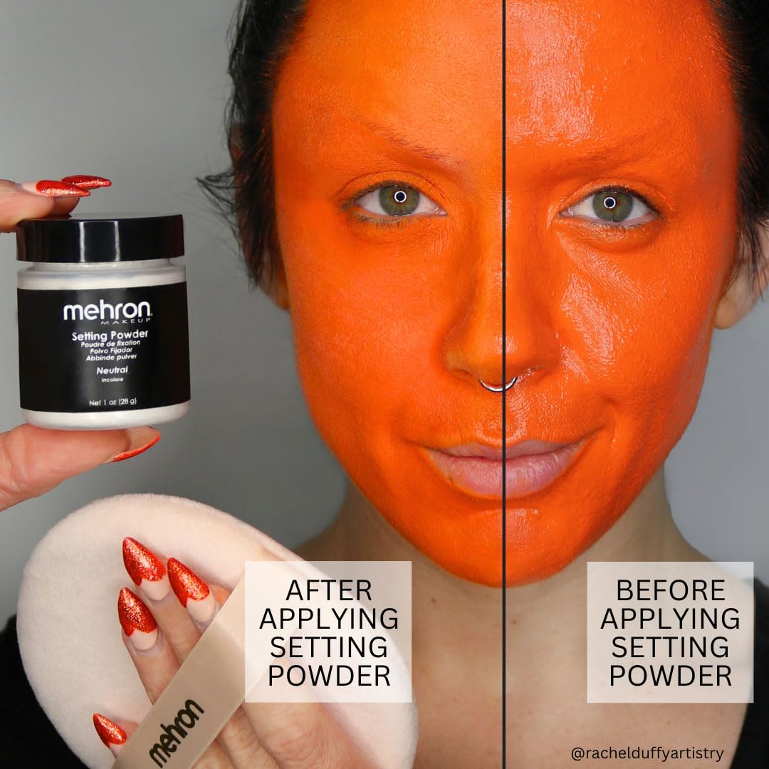 Foto 3 pulgar | Polvo Fijador Mehron Makeup 28 G (1 Oz) Neutro Para Halloween - Venta Internacional.