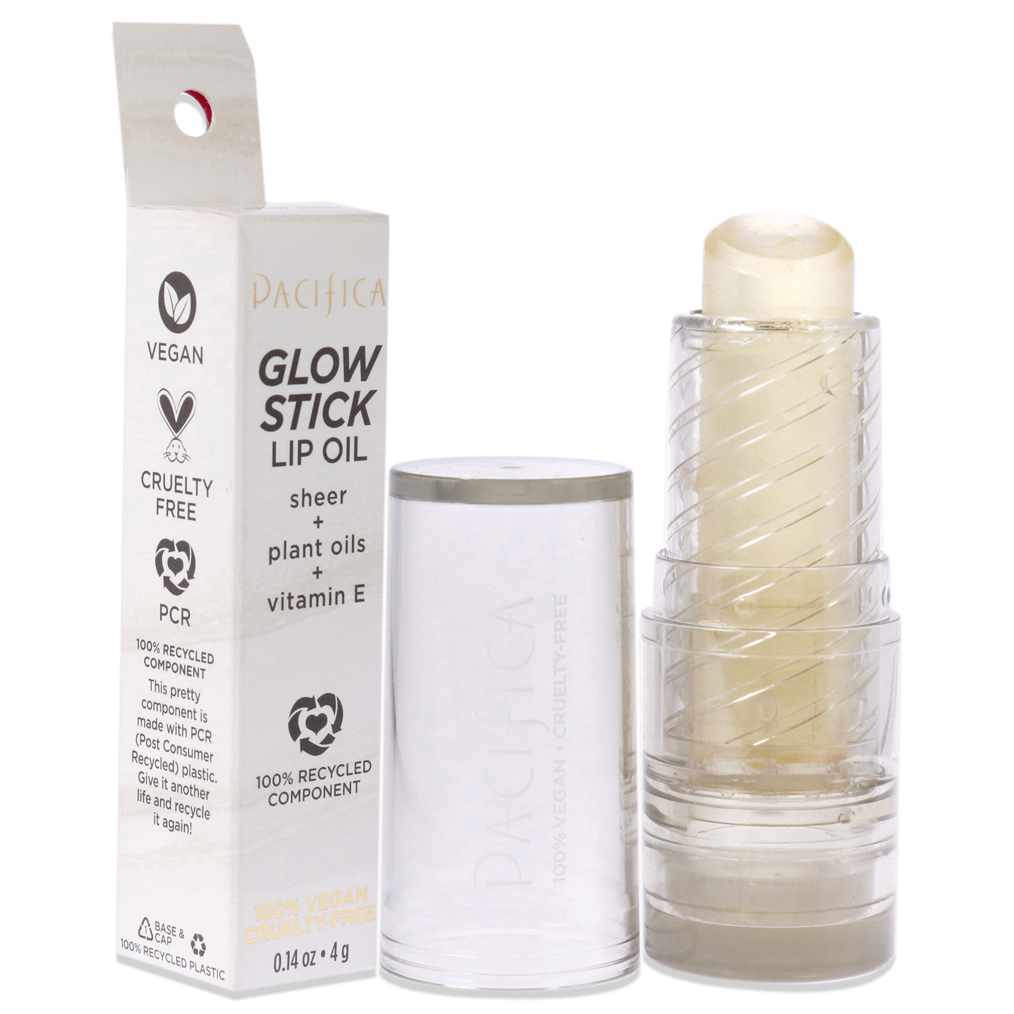 Foto 4 pulgar | Aceite Labial Glow Stick - Clear Sheer Pacífica Transparente