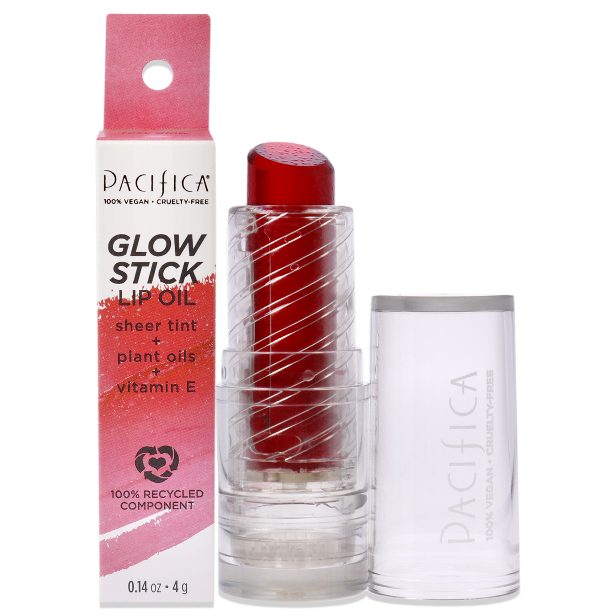 Foto 2 pulgar | Aceite Labial Glow Stick - Rosy Glow Pacífica Rojo