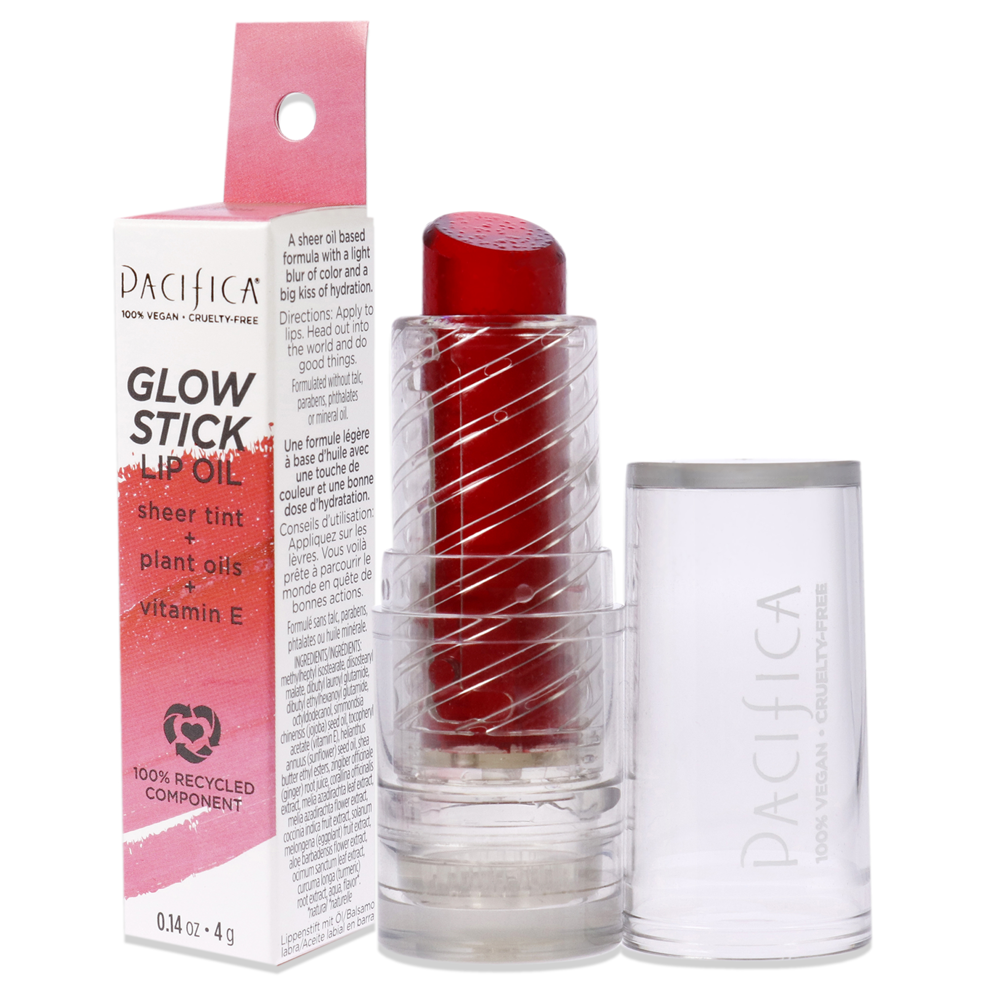 Foto 5 pulgar | Aceite Labial Glow Stick - Rosy Glow Pacífica Rojo