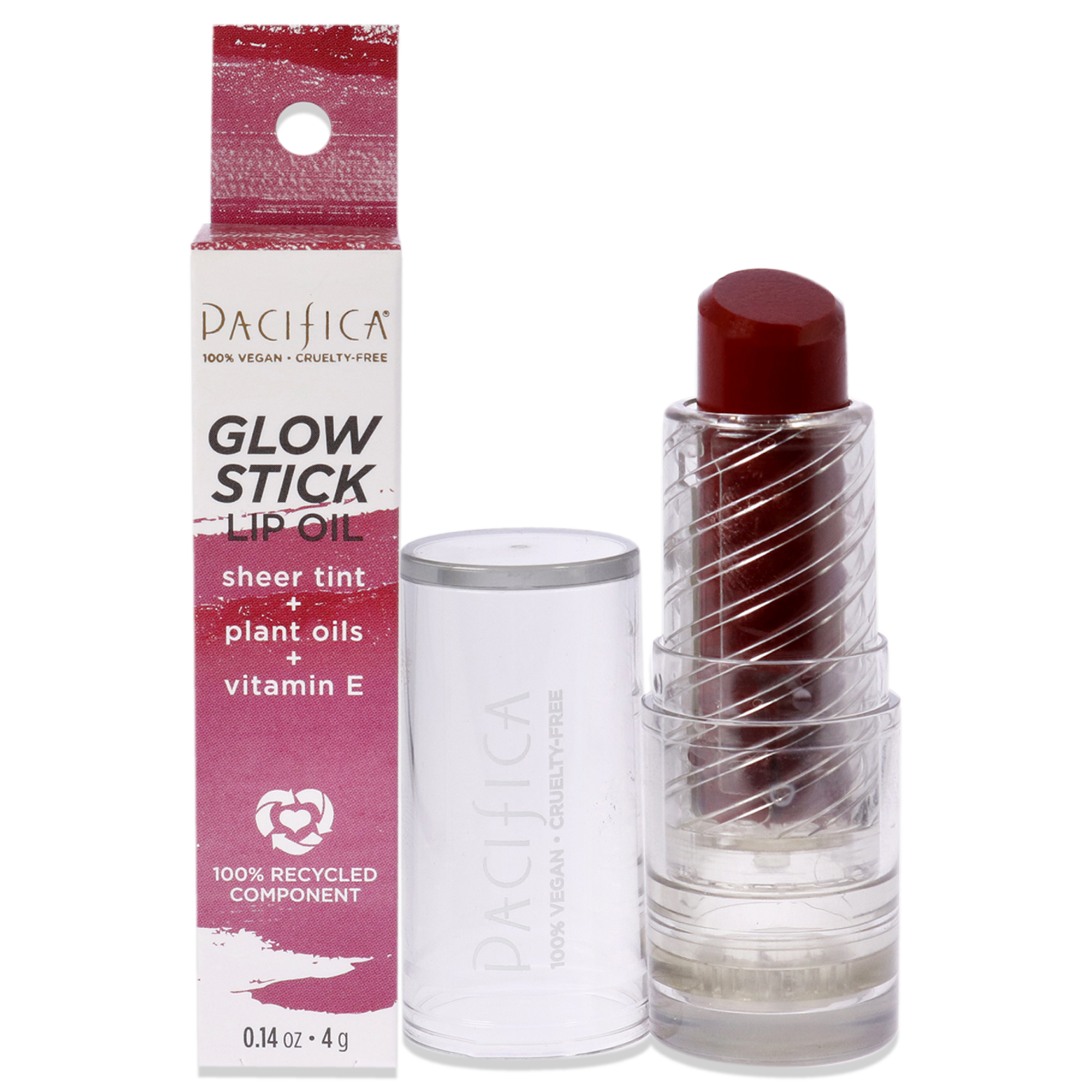 Foto 2 pulgar | Aceite Labial Glow Stick - Crimson Crush Pacífica Rojo