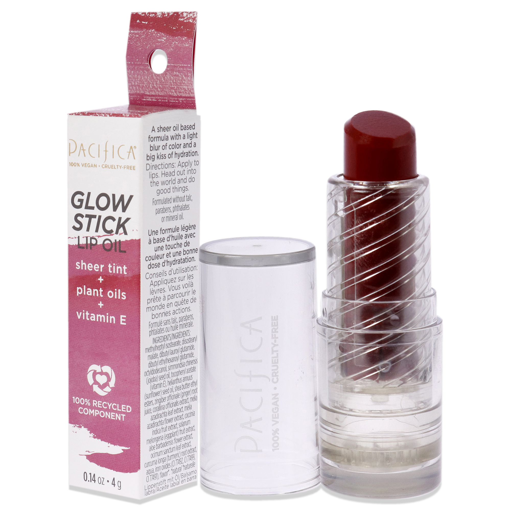 Foto 5 pulgar | Aceite Labial Glow Stick - Crimson Crush Pacífica Rojo