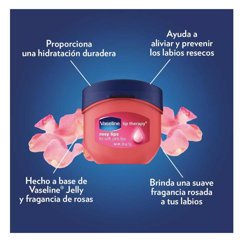 Foto 3 pulgar | Vaseline Lip Therapy Rosy Lips / Balsamo Para Labios