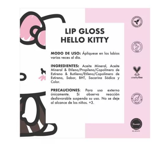 Foto 4 pulgar | Lip Gloss Hello Kitty Fresa